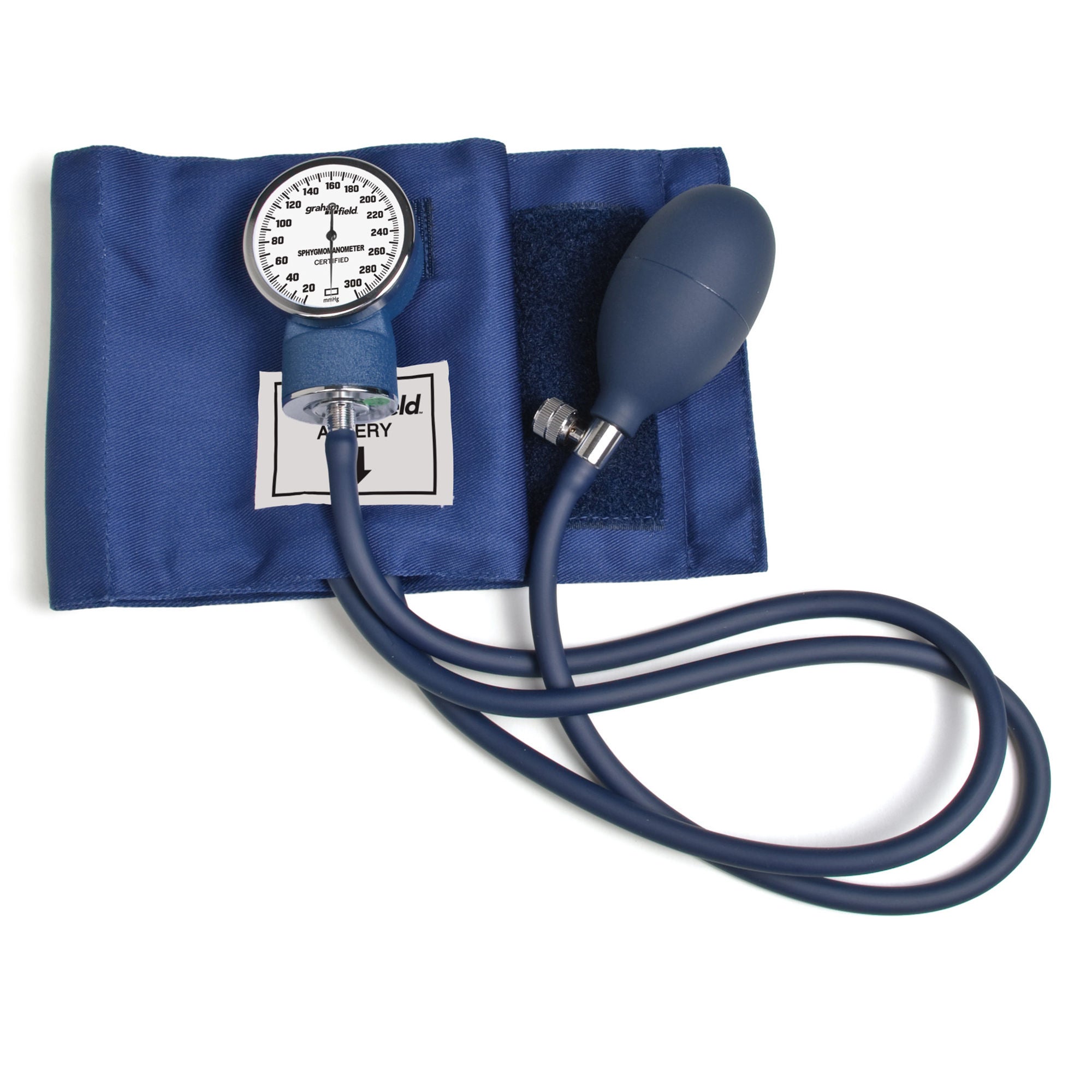 Graham-Field - 100-001TH Aneroid Sphygmomanometer Unit Lumiscope® Thigh Cuff Thigh Cotton Cuff 34 - 50 cm Pocket Aneroid