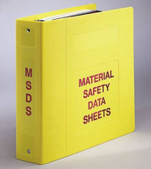 First Healthcare Products - MCMMSDS3030-25 Prefilled Binder First Healthcare 3 Ring Yellow 300 Sheets Side Opening