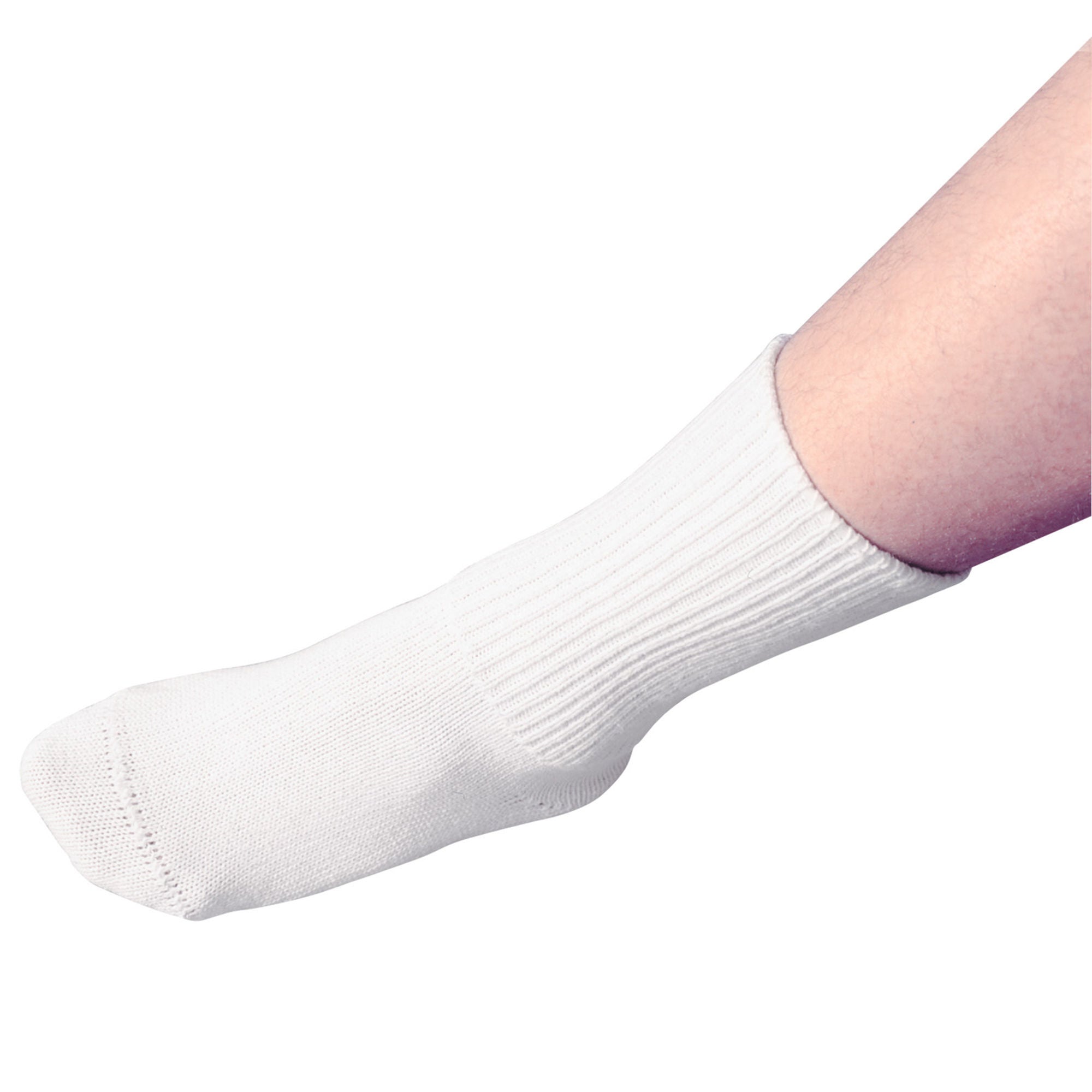 Alimed - 2970004099 Diabetic Socks PediFix® Calf High X-Large White Closed Toe