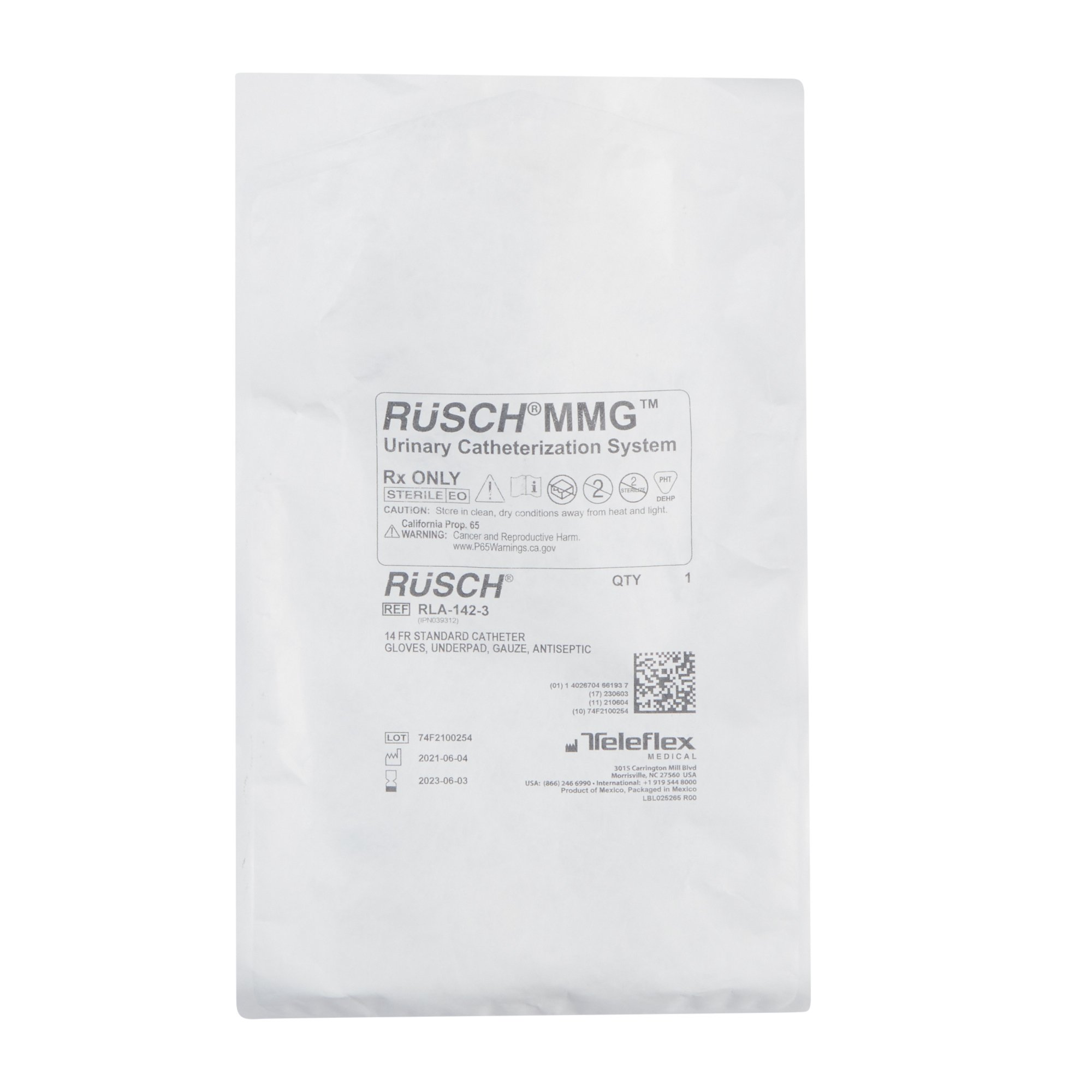 Teleflex LLC - RLA-142-3 MMG™ Intermittent Catheter Kit