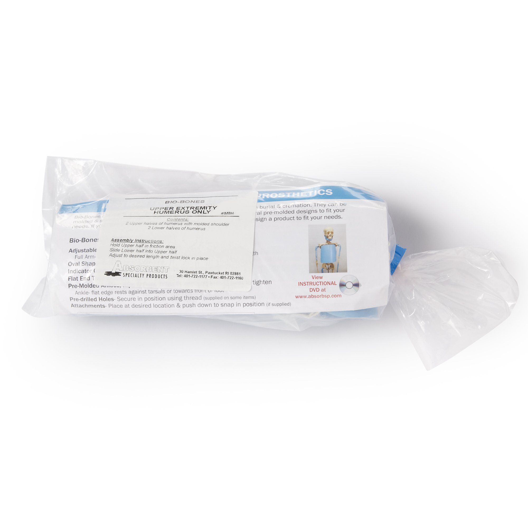 Full Upper Extremity Bio-Bones Prosthetics by Absorbent Specialty Products