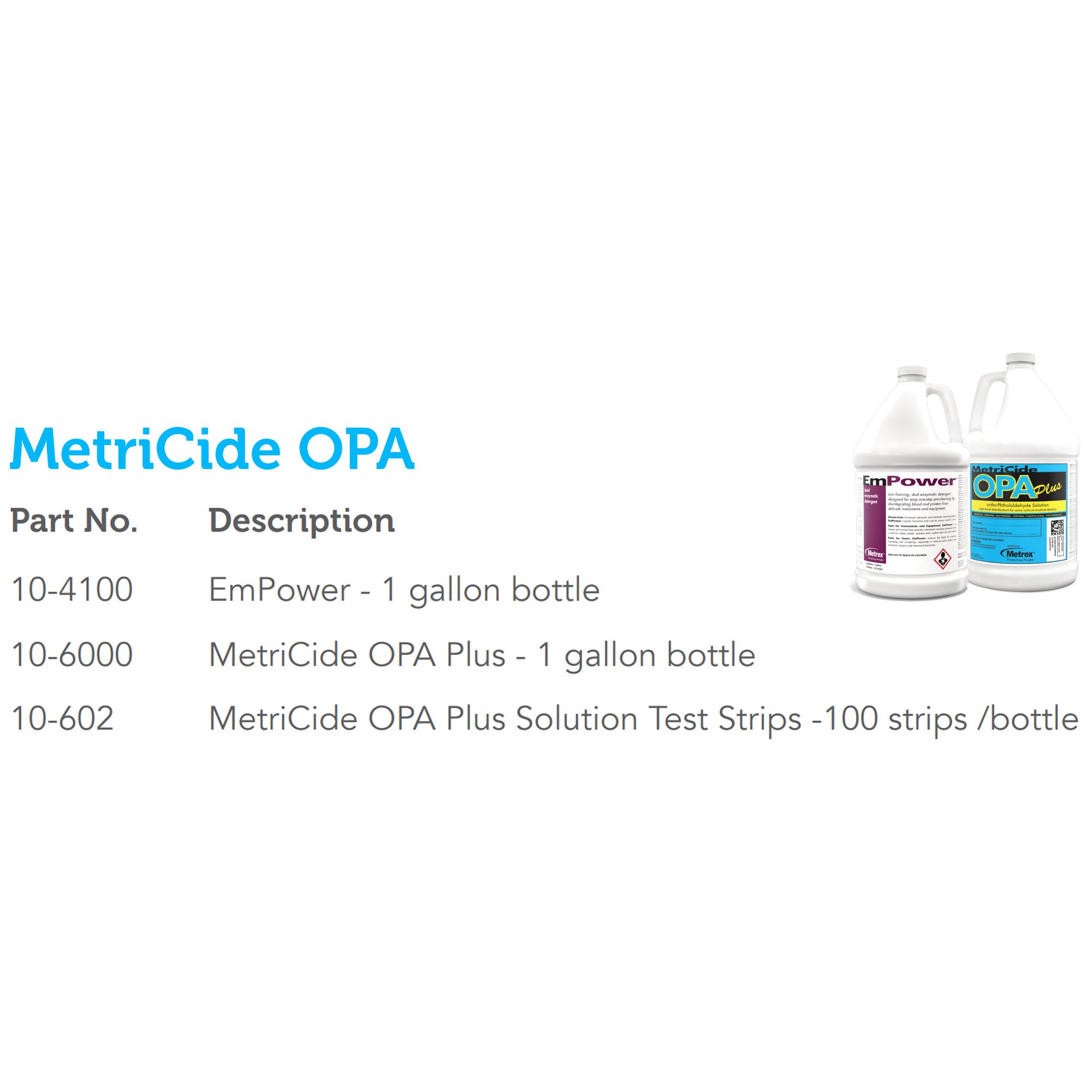 Metrex Research - 10-6000 MetriCide® OPA Plus OPA High-Level Disinfectant