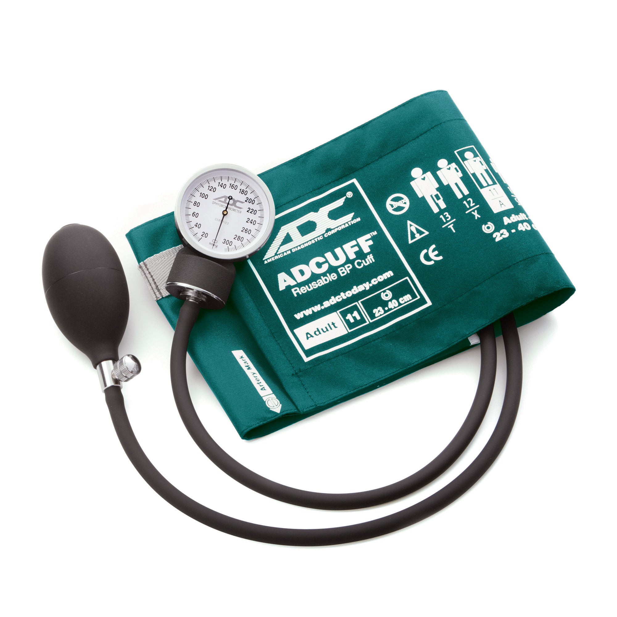 American Diagnostic Corp - 760-11ATL Aneroid Sphygmomanometer Unit Prosphyg™760 Series Adult Cuff Arm Nylon Cuff 23 - 40 cm Pocket Aneroid