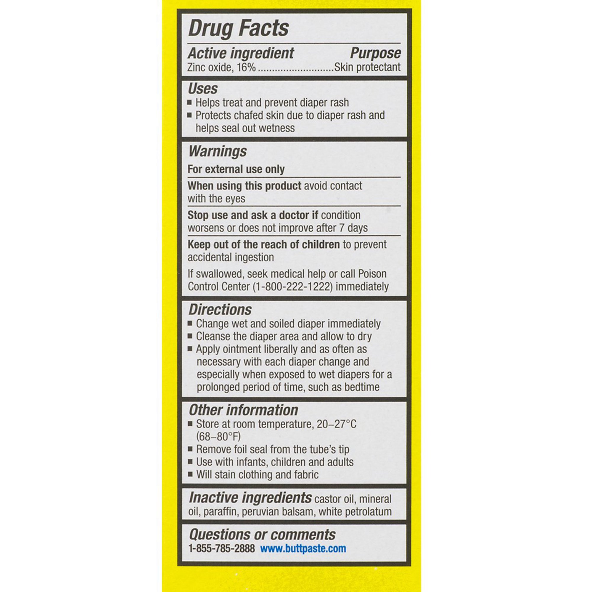 Blairex Labs - 62103033304 Boudreaux's Original Butt Paste Diaper Rash Treatment
