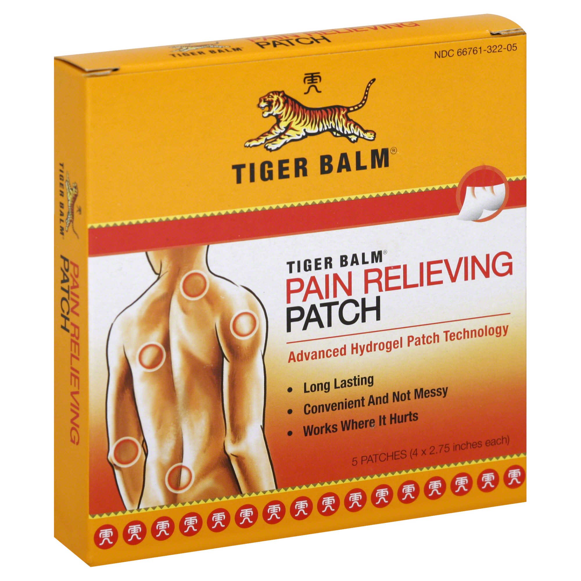 Prince of Peace Enterprises - 03927832200 Tiger Balm® Balm Pain Relieving Hydrogel Patch