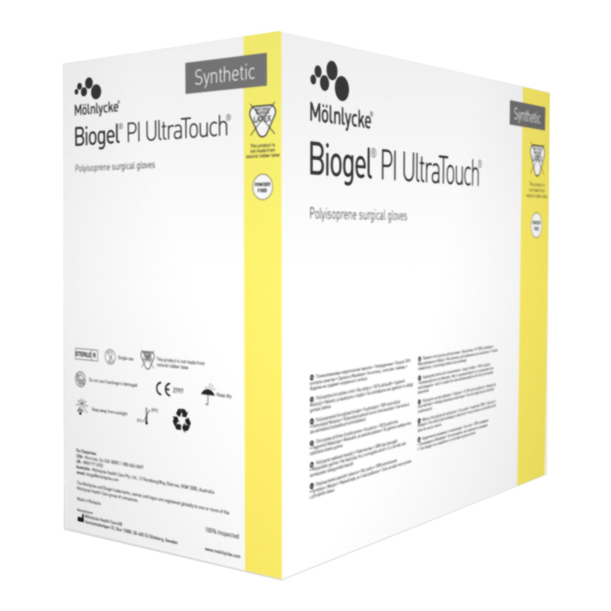 Molnlycke 41160 - Biogel® PI UltraTouch™ Polyisoprene Surgical Glove, Size 6, Opaque Beige - 50/Box, 200/Case