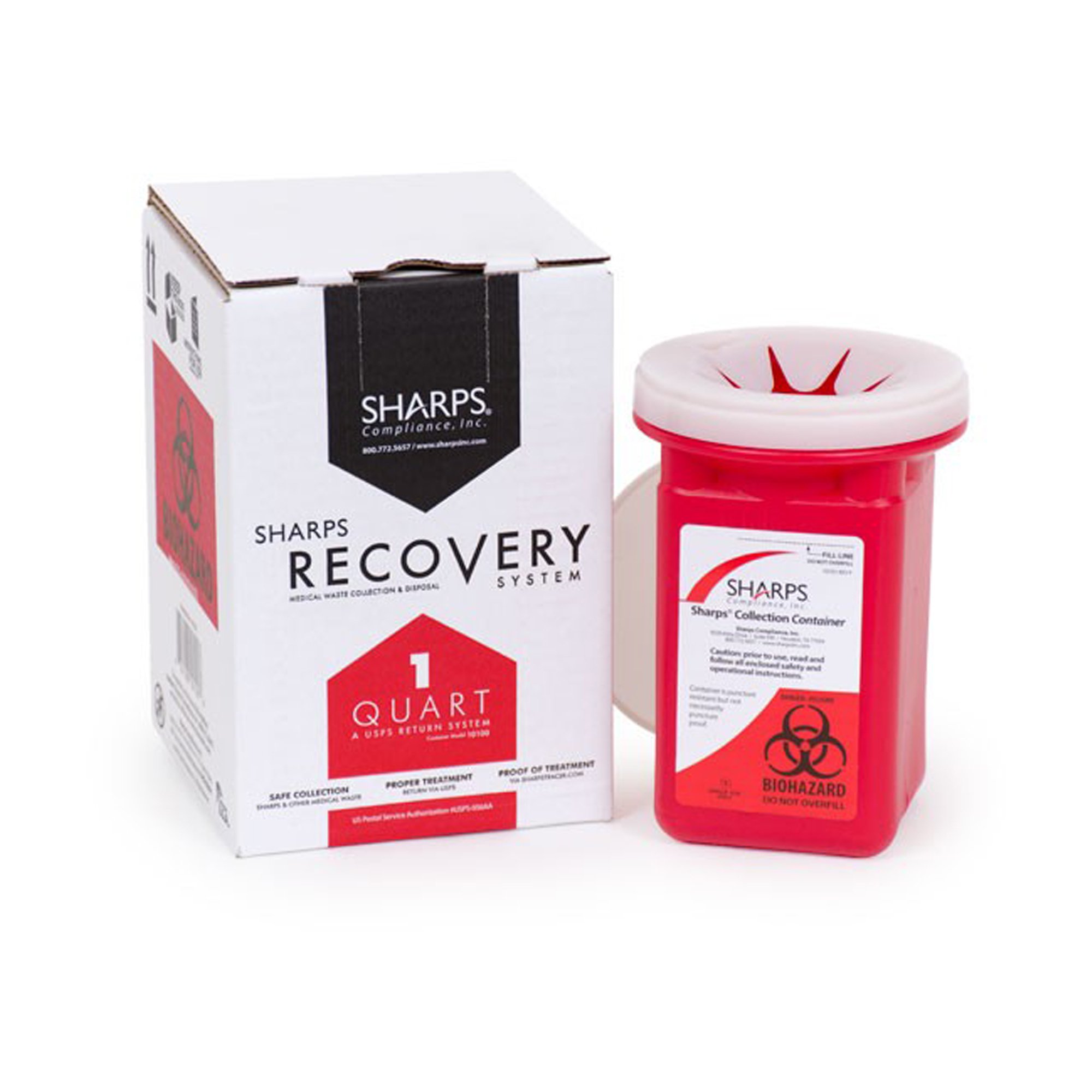 Sharps Compliance - 10100-012 Sharps Recovery System™ Mailback Sharps Collector