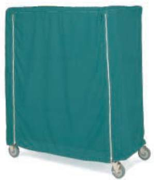 Intermetro Industries - 18X36X54C Cart Cover Metro® White Vinyl Coated Nylon 36 X 18 X 54 Inch Zippered Closure