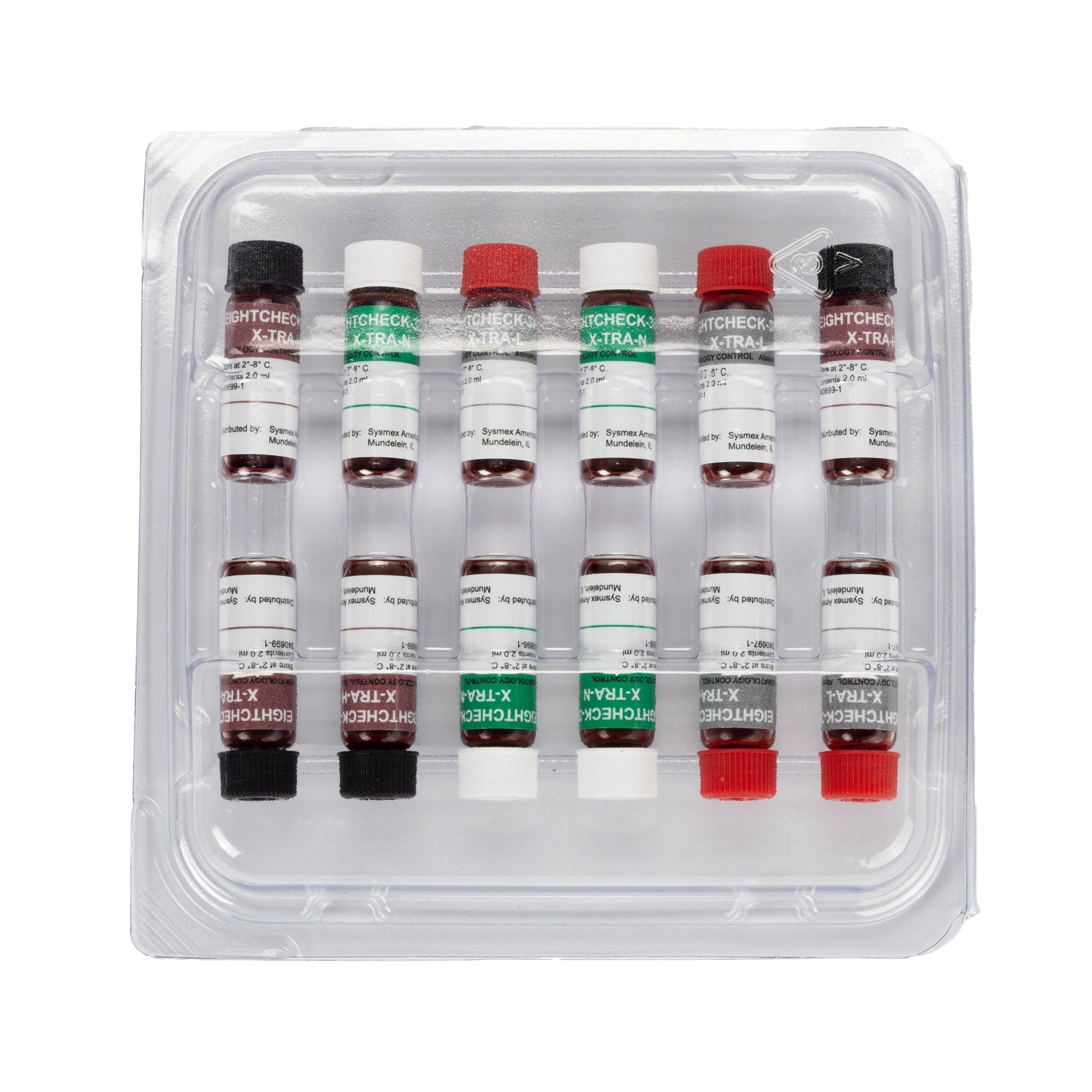 Sysmex America - 140-3004-0 Control Set EIGHTCHECK 3WP X-TRA Hematology Low Level / Medium Level / High Level 4 X 3 X 2 mL