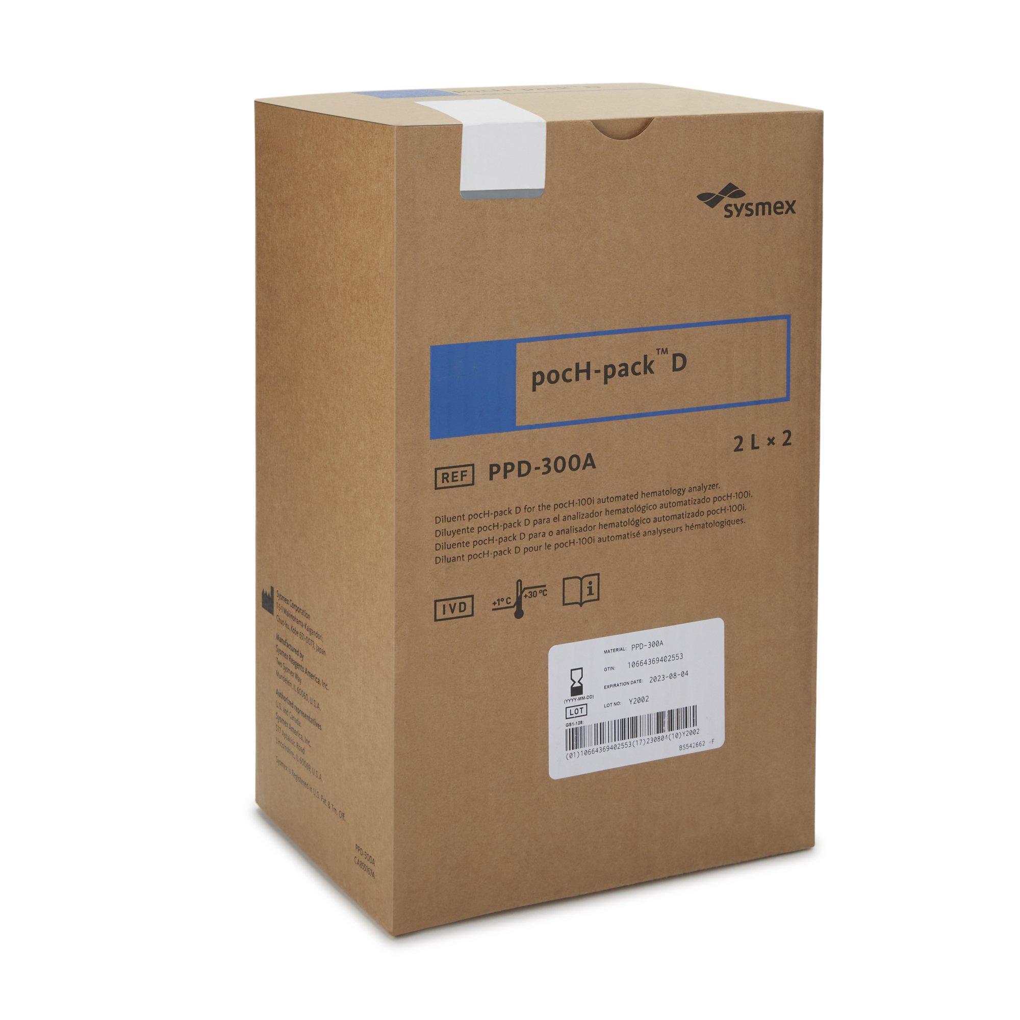 Sysmex America PPD-300A - pocH-100i™ Hematology Reagent, Sample Diluent - 2/Pack