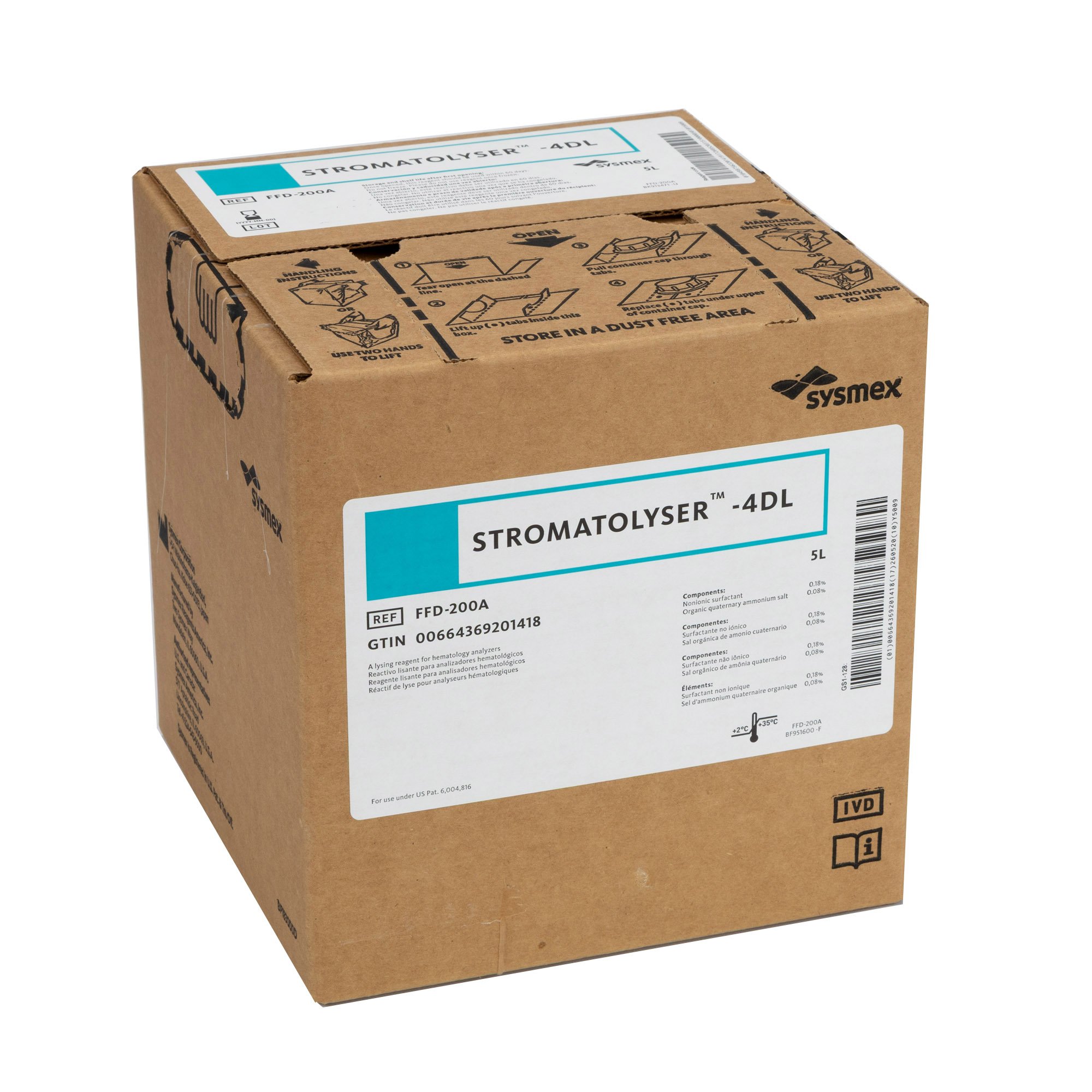 Sysmex America FFD-200A - Stromatolyser™ Hematology Reagent, Red Blood Cell Count (RBC) with Differential - 1/Each