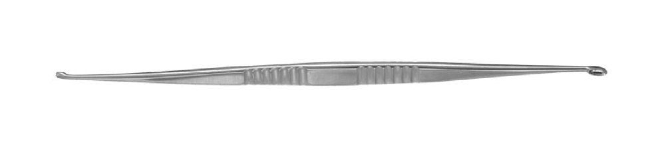 Integra Lifesciences - PM-1476A Bone Curette Padgett® Volkmann 8-1/2 Inch Length Double-ended Handle 3 X 5 mm Tip / 5 X 10 mm Tip Oval Cup Tip
