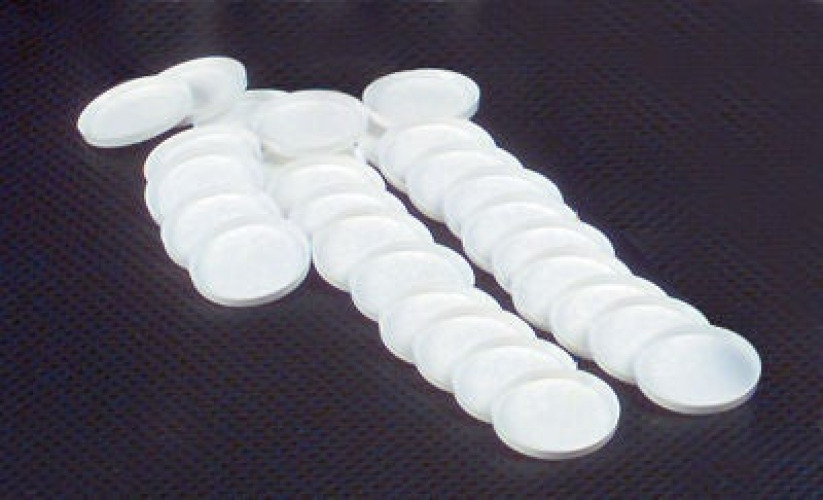 Health Care Logistics - 5160-01 Medicine Cup Lid For Narrow Graduated Medication Cups White Plastic Disposable
