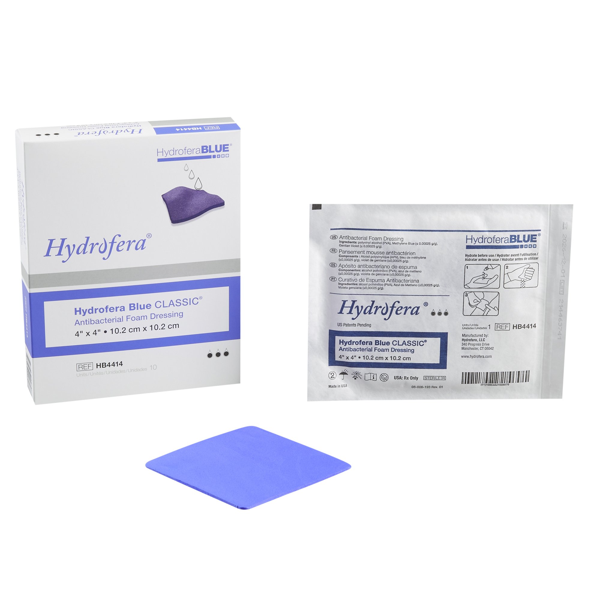 BSN Medical - HB4414 HydroferaBlue® Classic Antibacterial Foam Dressing