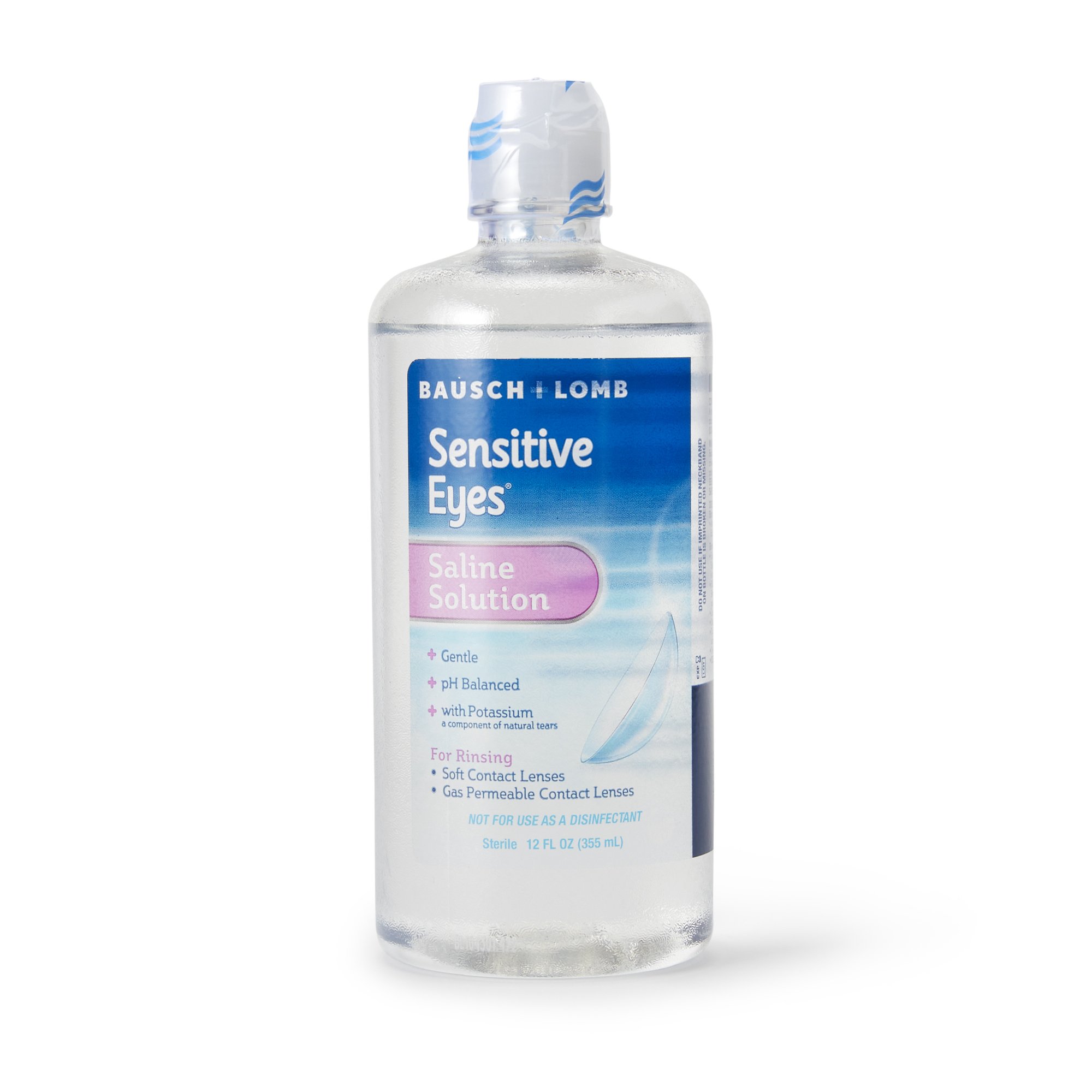 Bausch & Lomb 10119000238 - Sensitive Eyes® Plus Contact Lens Solution, 12-ounce Bottle - 1/Each