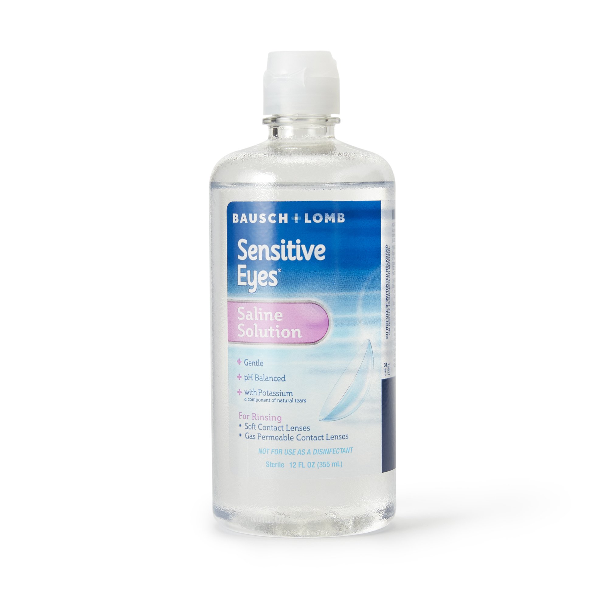 Bausch & Lomb 10119000238 - Sensitive Eyes® Plus Contact Lens Solution, 12-ounce Bottle - 1/Each