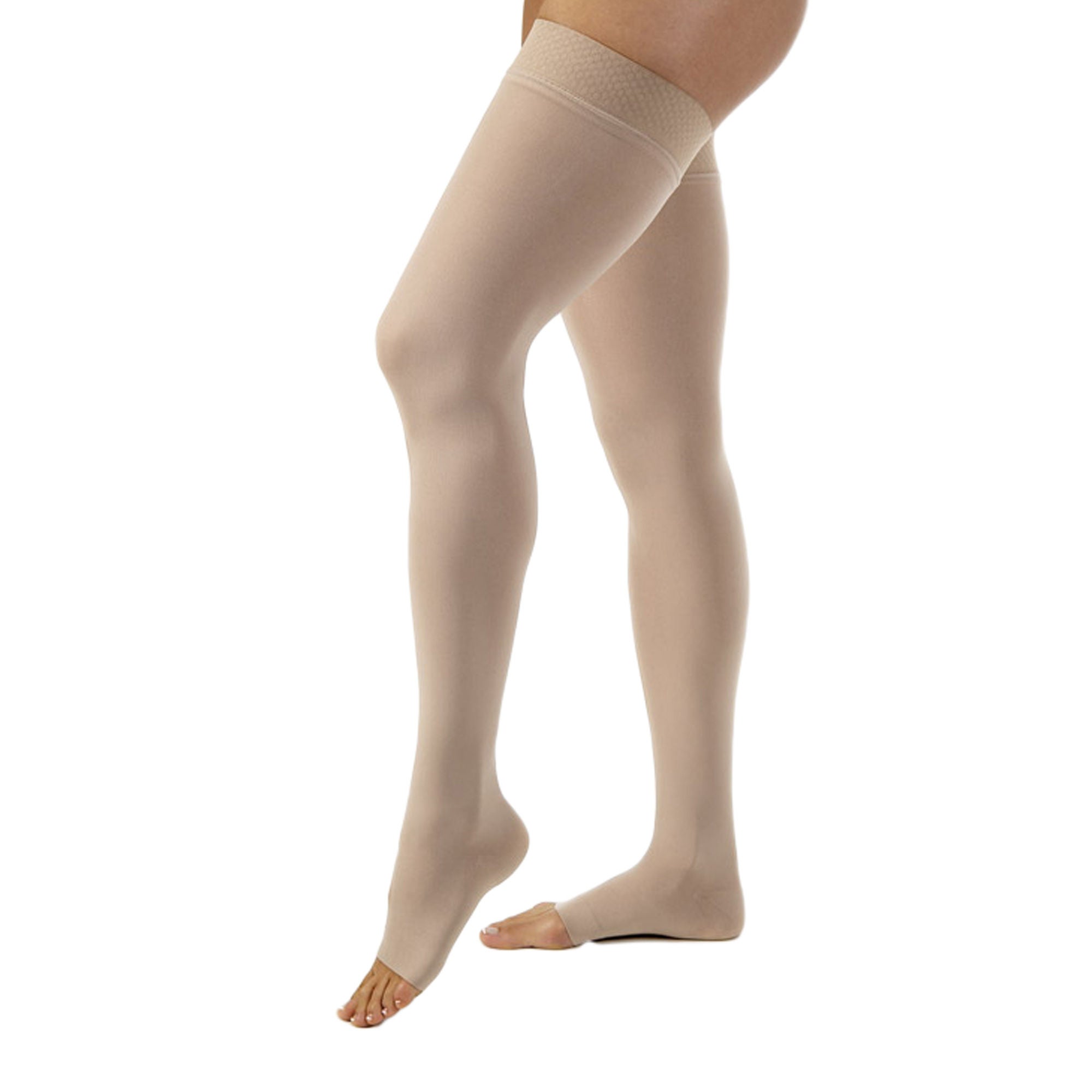 BSN Medical - 115544 Compression Stocking JOBST® Opaque Thigh High Small Natural / Silky Beige Open Toe