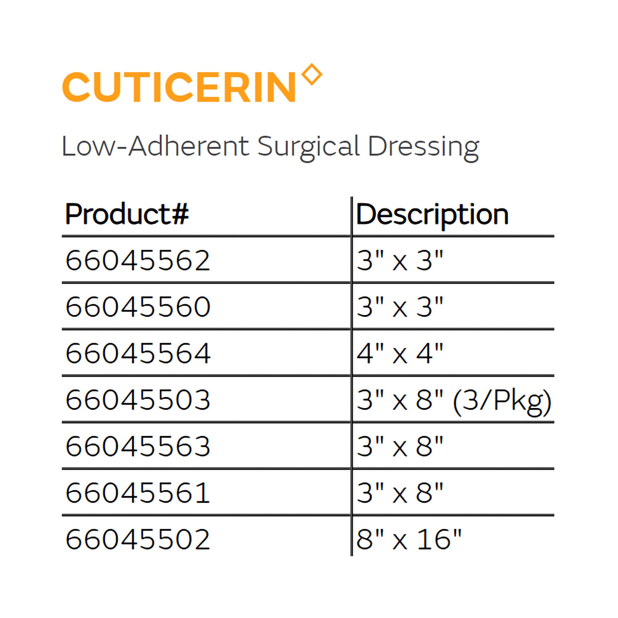 Smith & Nephew 66045562 - Cuticerin Impregnated Dressing, 3 x 3 inch - 10/Pack, 120/Case