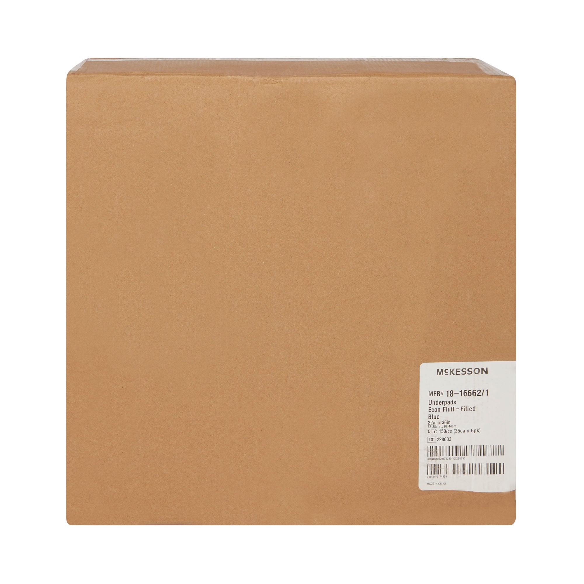 McKesson Brand - 18-16662-1 Disposable Underpad McKesson 22 X 36 Inch Fluff Light Absorbency