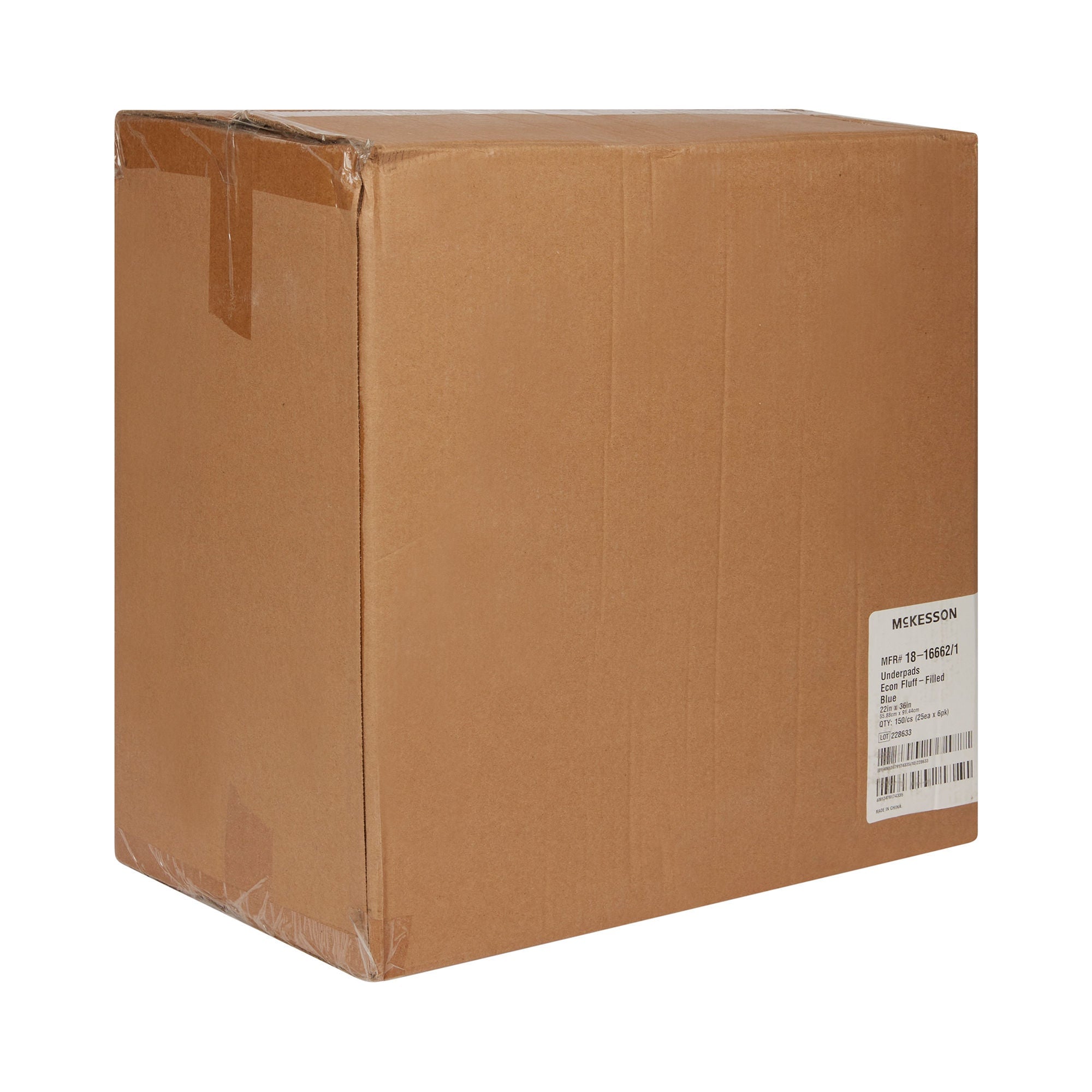 McKesson Brand - 18-16662-1 Disposable Underpad McKesson 22 X 36 Inch Fluff Light Absorbency