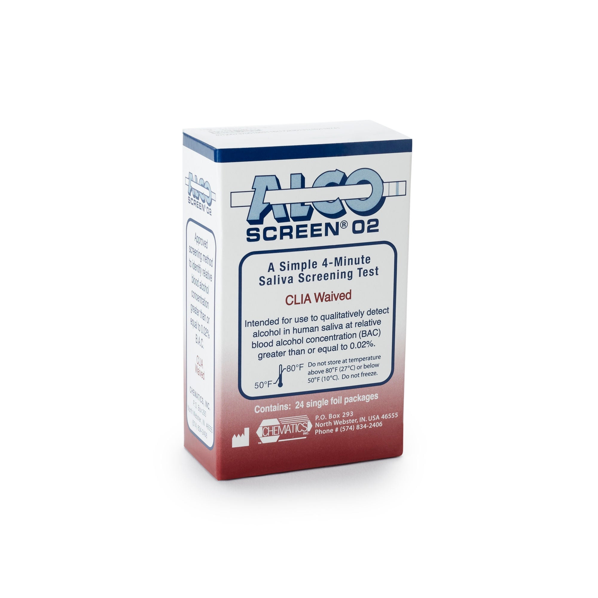 Abbott Rapid Dx North America LLC - 56024 Drugs of Abuse Test Kit Alco-Screen 02® Alcohol Screen 24 Tests CLIA Waived