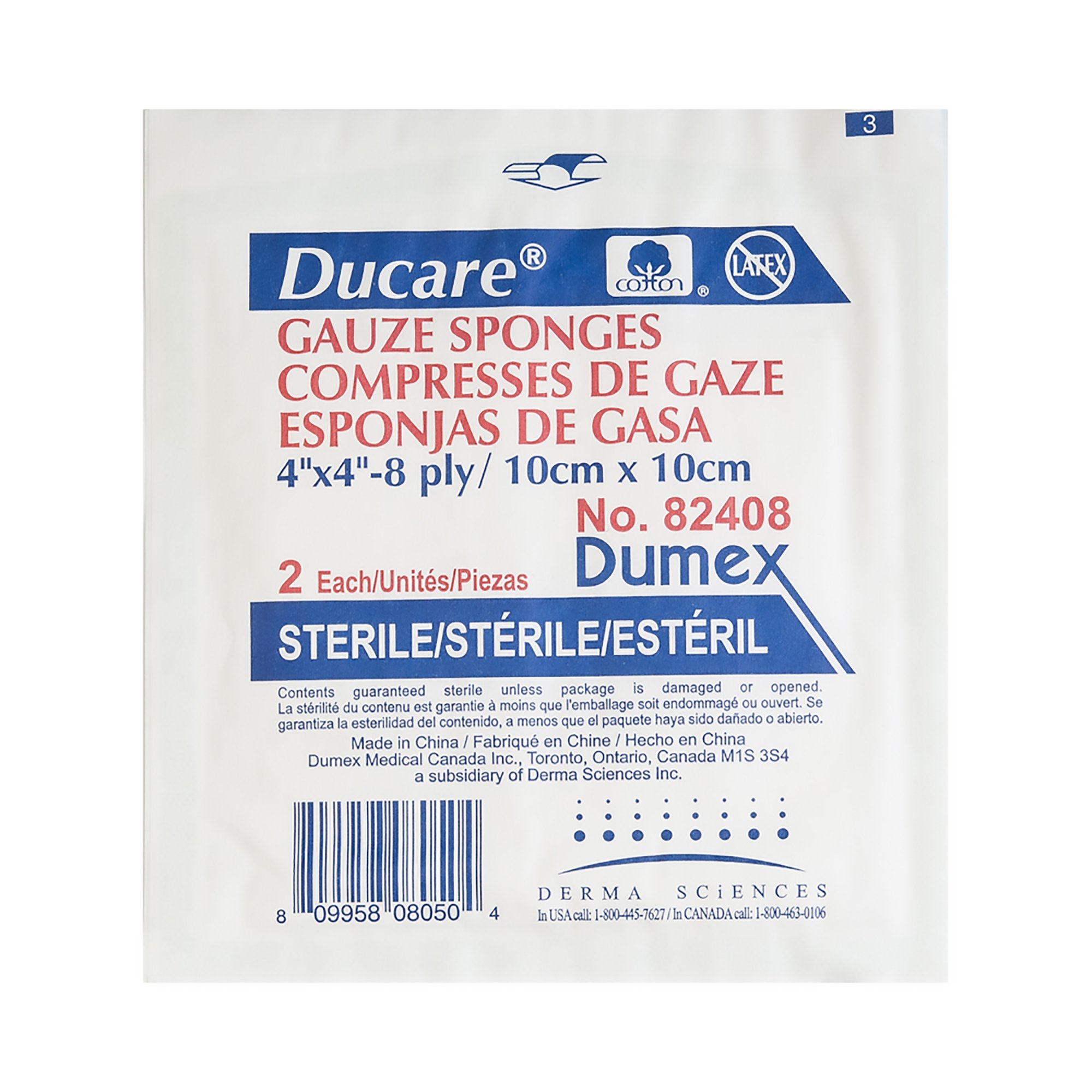 Gentell - 82408 Ducare® Sterile Gauze Sponge