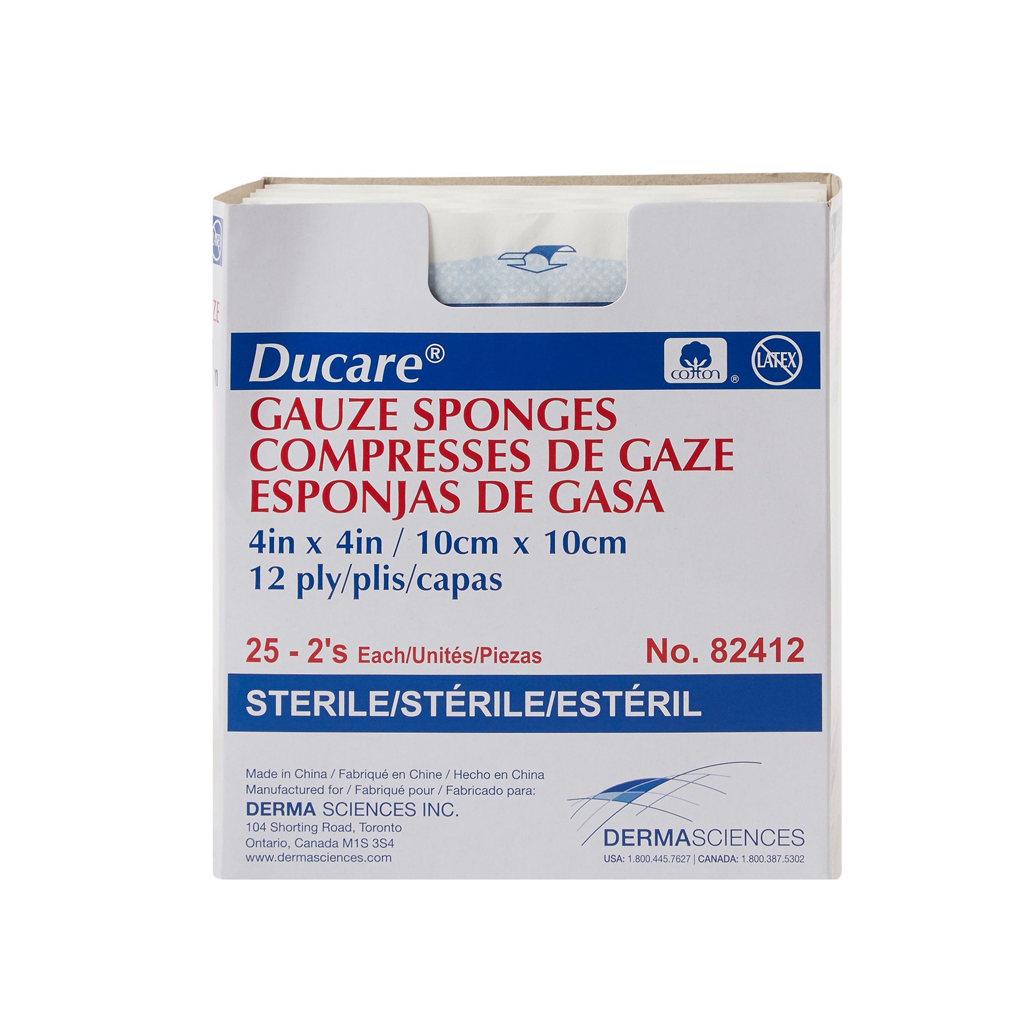 Gentell - 82412 Ducare Sterile Gauze Sponge