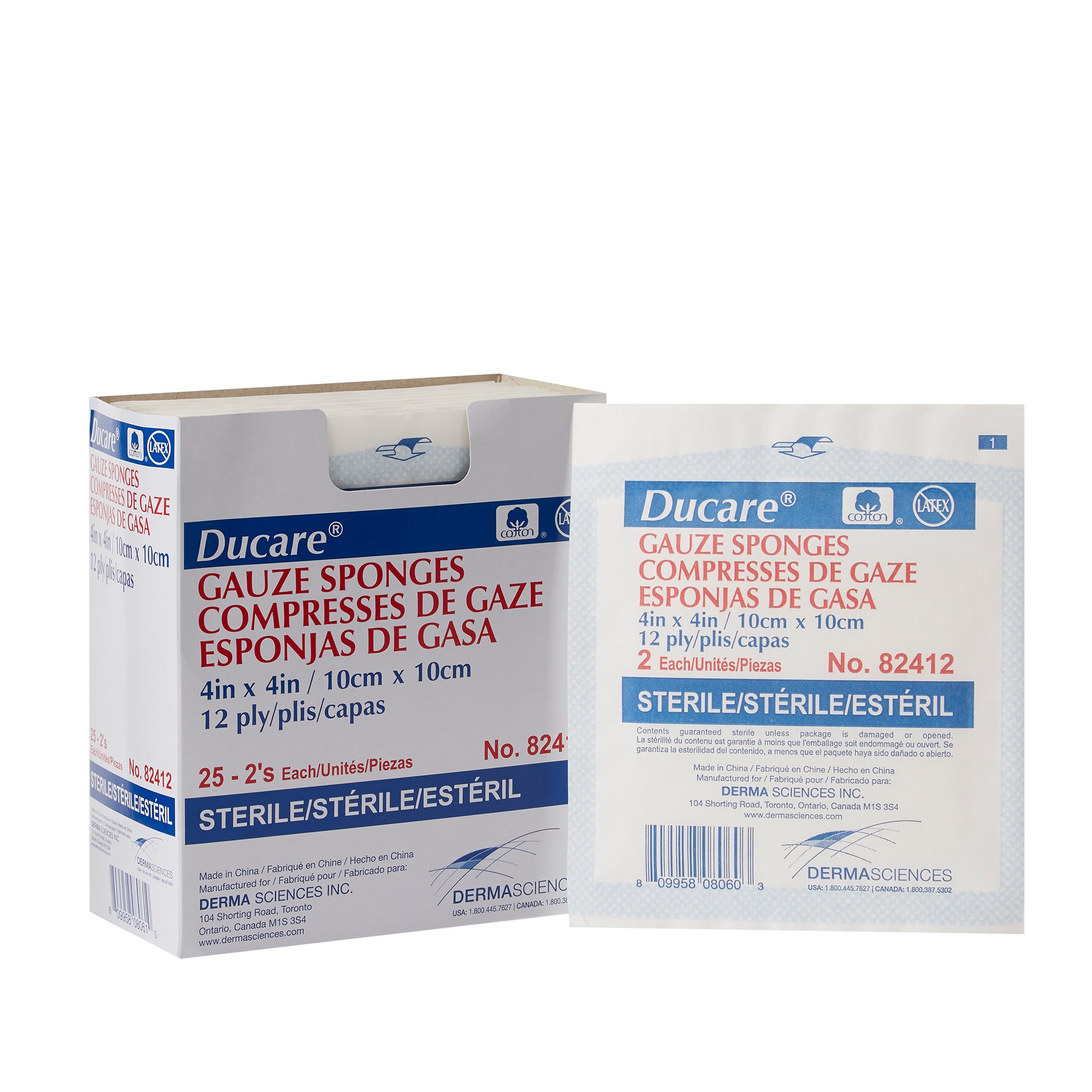 Gentell - 82412 Ducare Sterile Gauze Sponge