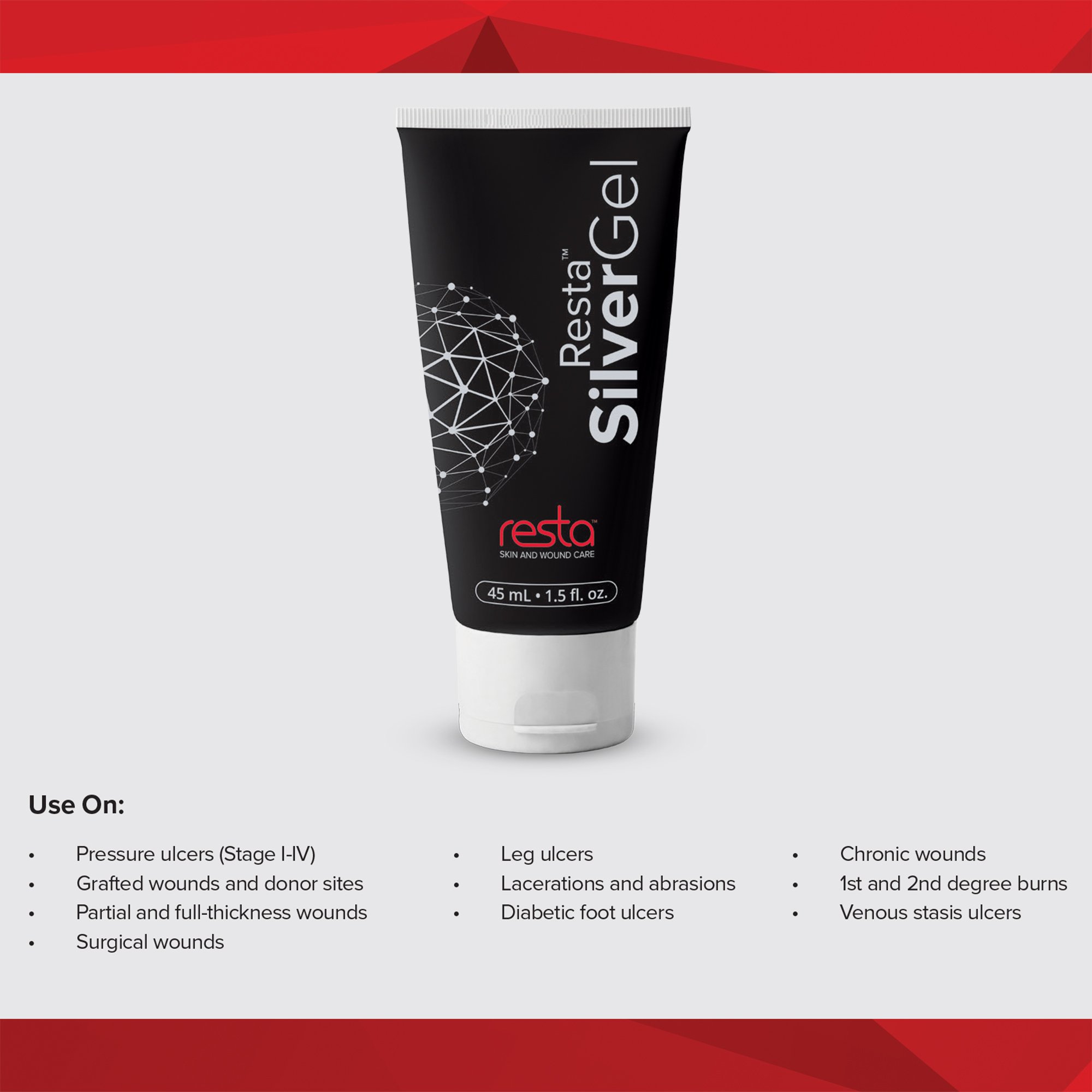 Urgo Medical North America LLC - 08597 Resta™ SilverGel® Silver Wound Gel