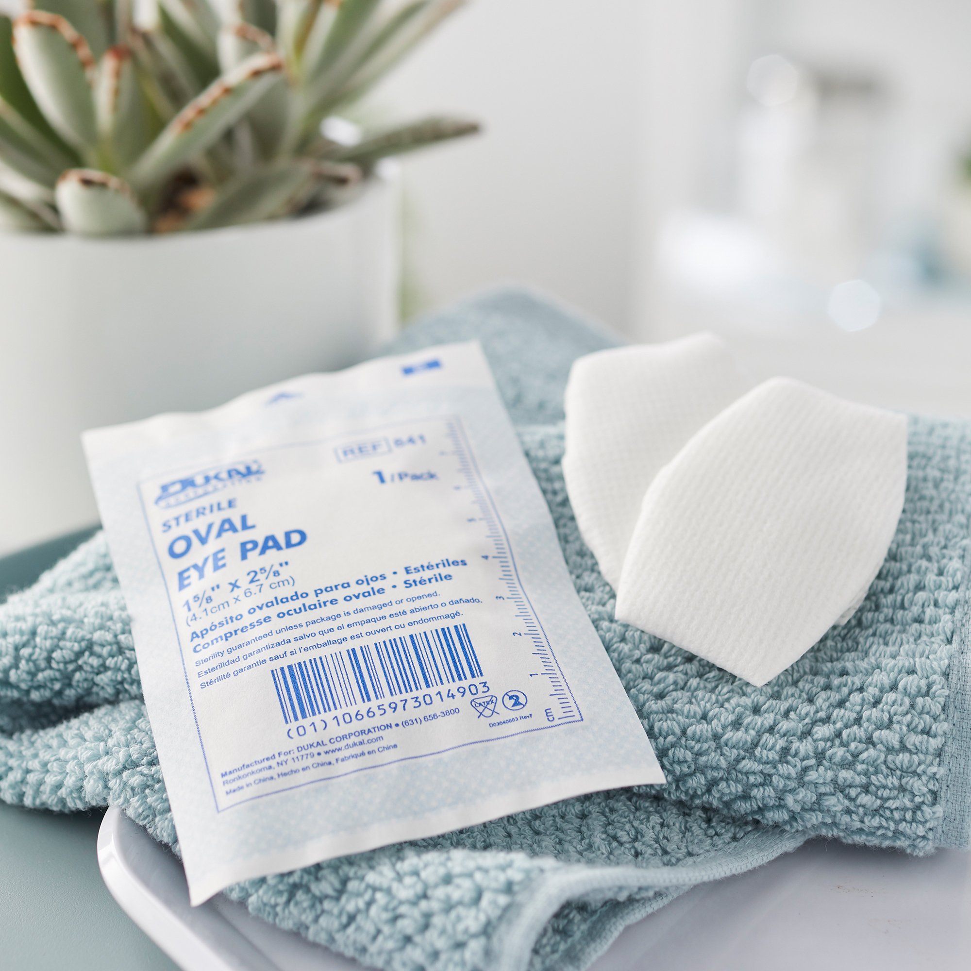 Dukal 841 - Dukal™ Small Eye Pad, 1-5/8 x 2-5/8 Inch Oval - 1/Each, 50/Box, 600/Case