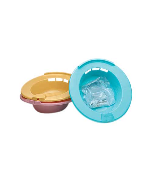 Medegen Medical Products LLC - H990-05 Sitz Bath Round Gold Polypropylene 2000 mL Bag Graduated, 500 mL Increments up to 2000 mL