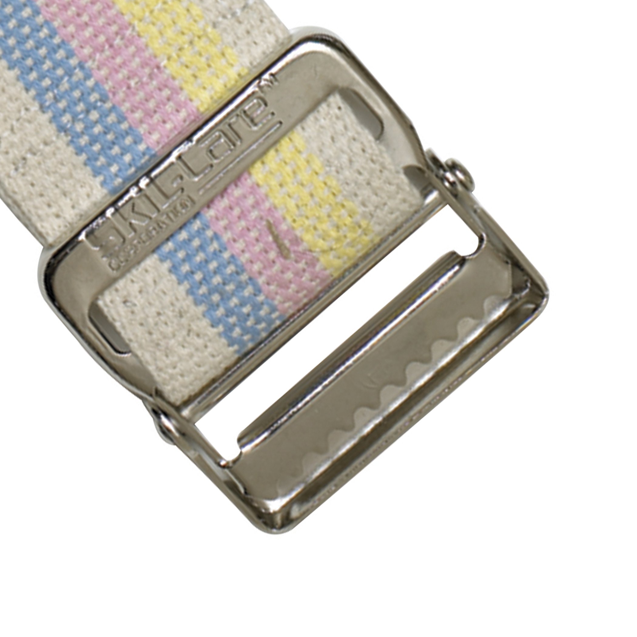 Skil-Care 252072 - SkiL-Care™ Heavy-Duty Gait Belt with Metal Buckle, Pastel Stripes, 72 Inch - 1/Each