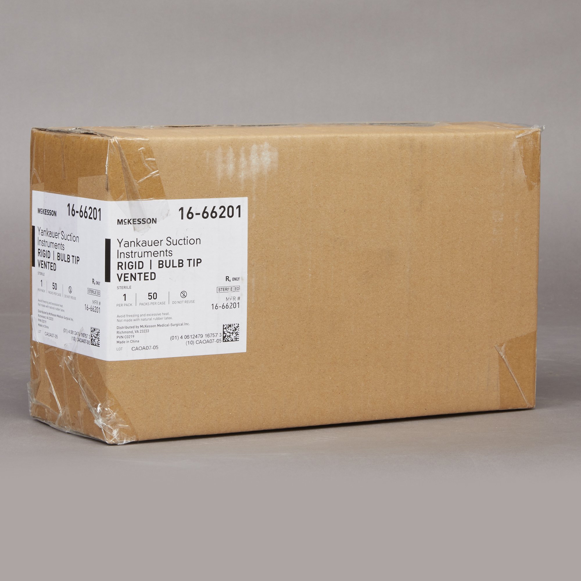 McKesson Brand 16-66201 - McKesson Yankauer Style Suction Tube Handle, Rigid Angled Type - 1/Each, 50/Case