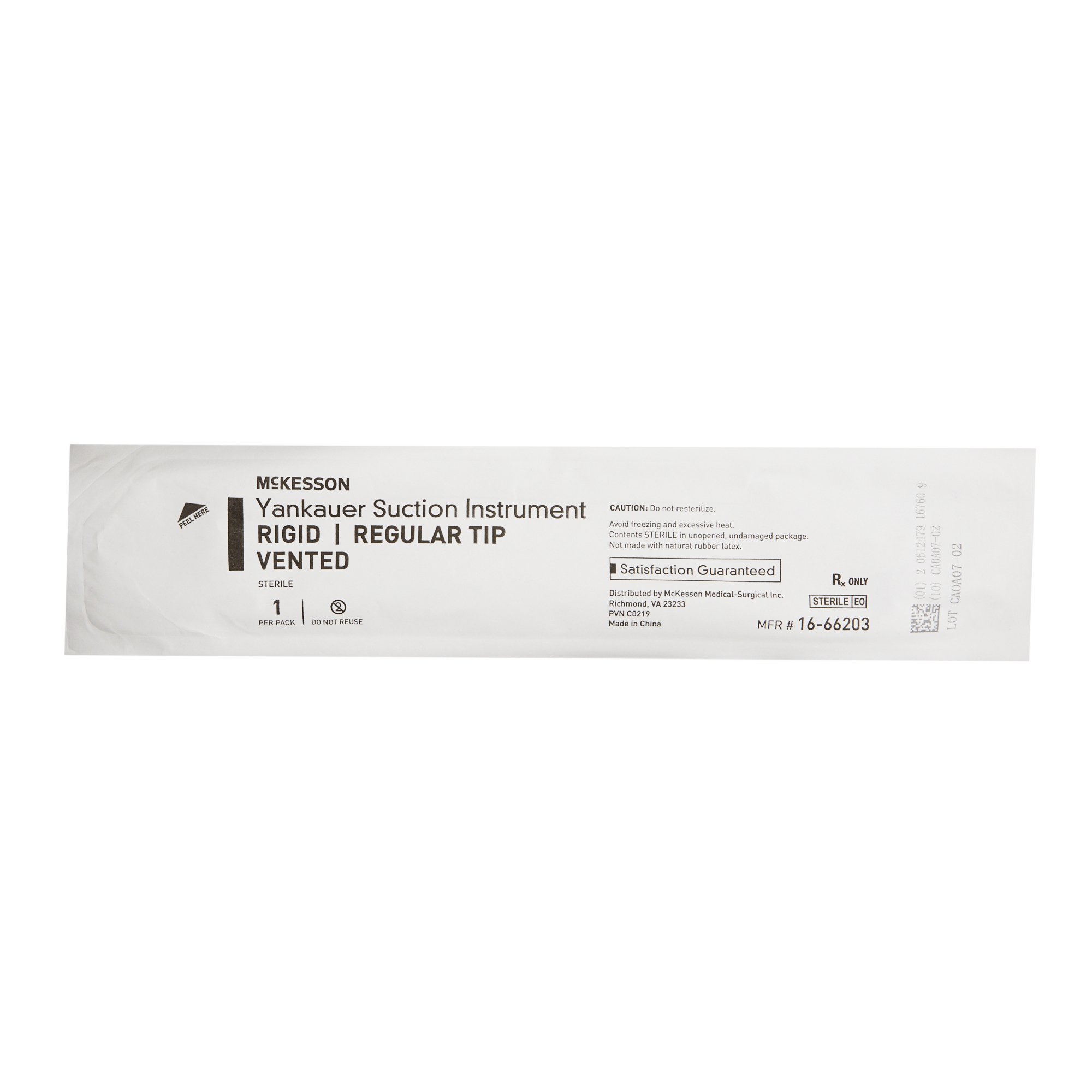McKesson Brand - 16-66203 McKesson Yankauer Style Suction Tube Handle
