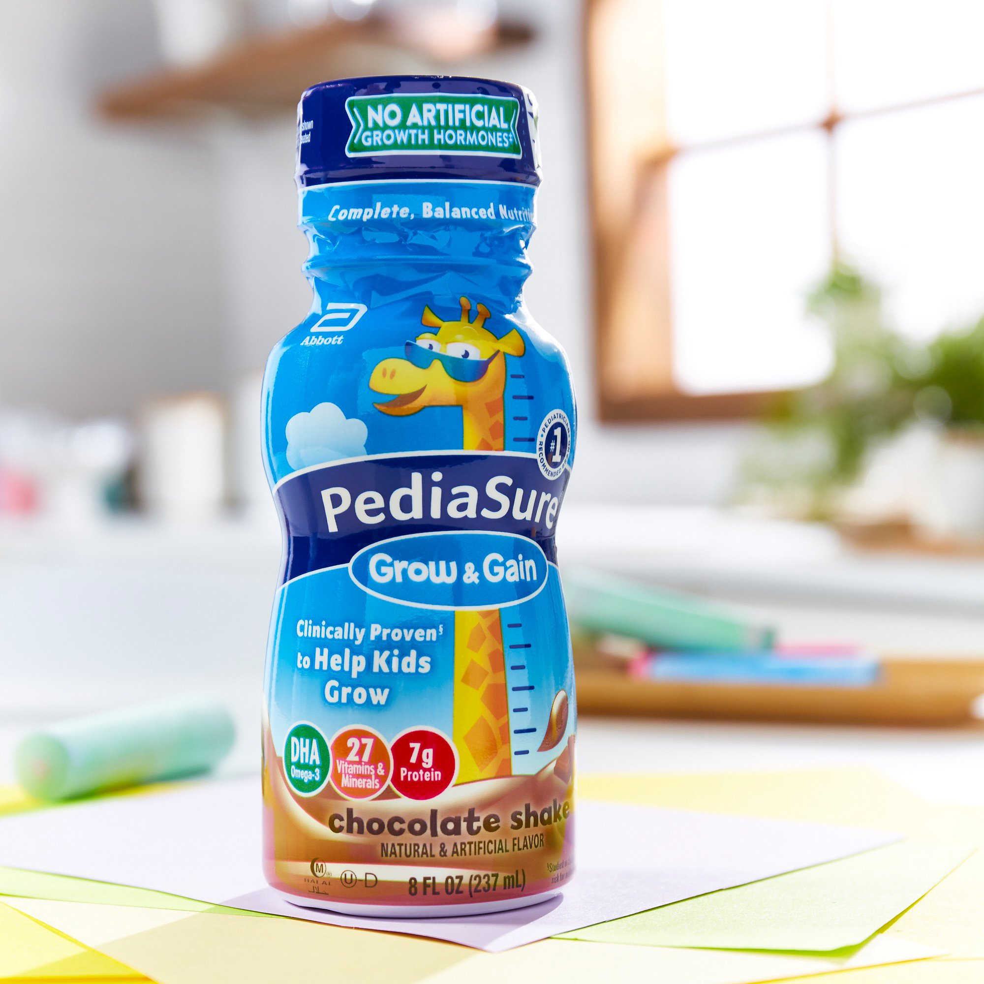 Abbott Nutrition 58058 - PediaSure® Grow & Gain Chocolate Shake, 8-ounce bottle - 1/Each, 6/Pack, 24/Case