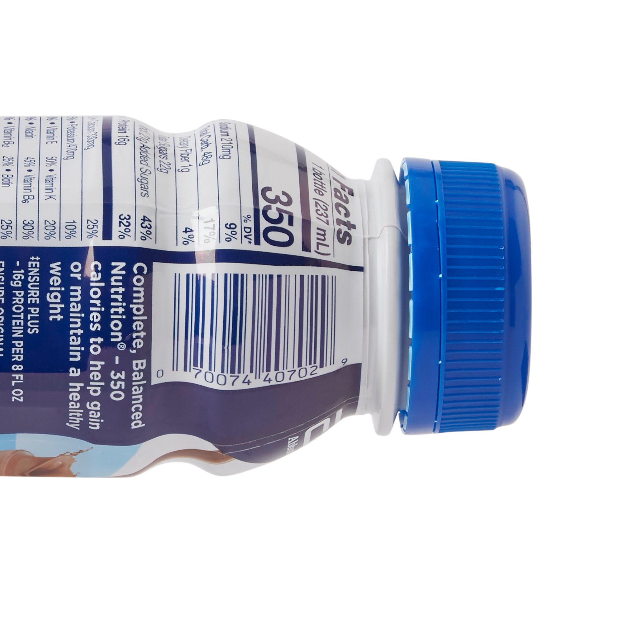 Abbott Nutrition 57266 - Ensure® Plus Therapeutic Nutrition, Chocolate, 8-ounce bottle - 1/Each, 6/Pack, 24/Case