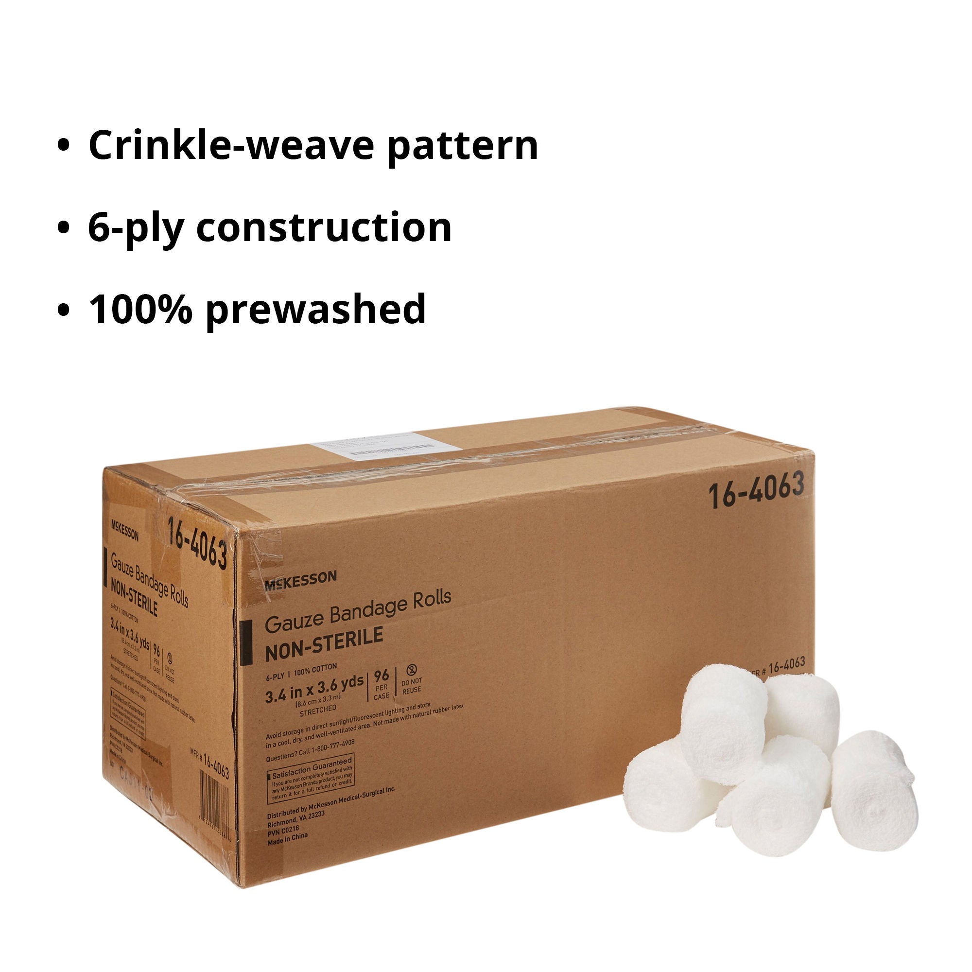McKesson Brand - 16-4063 McKesson Fluff Bandage Roll