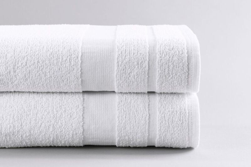 Standard Textile - 40524300 Bath Towel 20 X 40 Inch Cotton Terry Cloth White Reusable