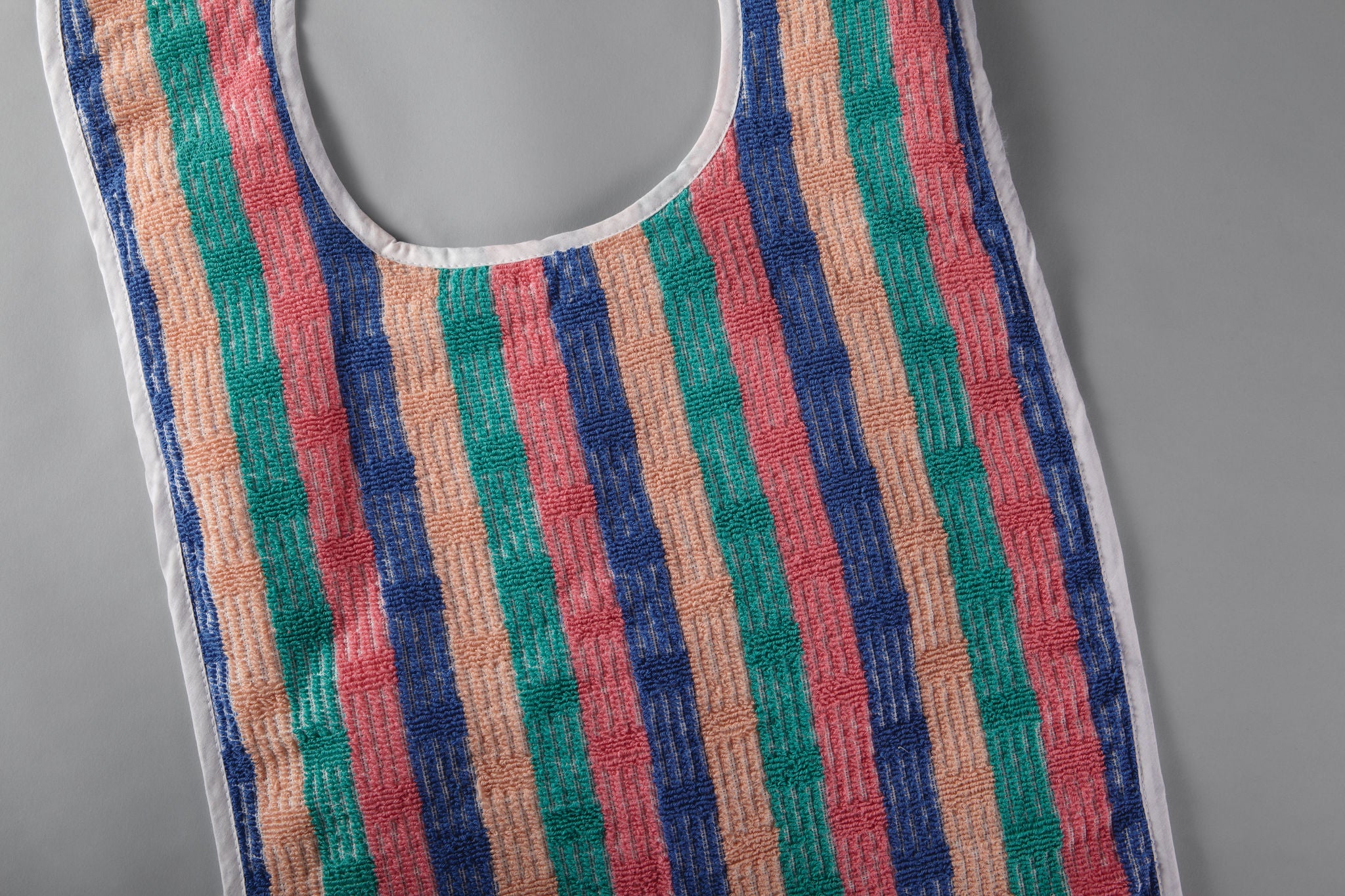 Standard Textile - 97151298 Bib Snap Closure Reusable Cotton / Polyester Striped