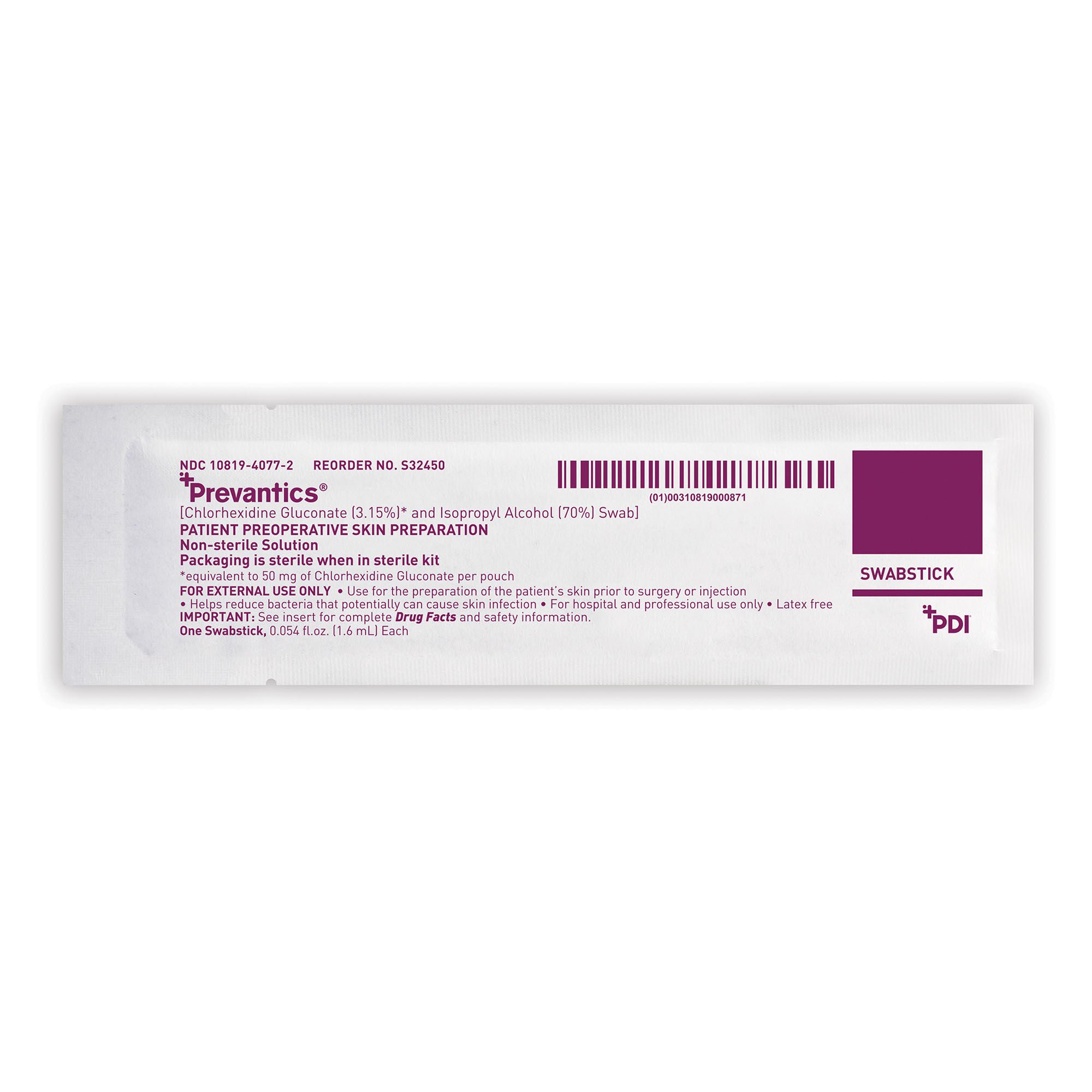 Professional Disposables - S32450 Prevantics® Swabsticks For Kits