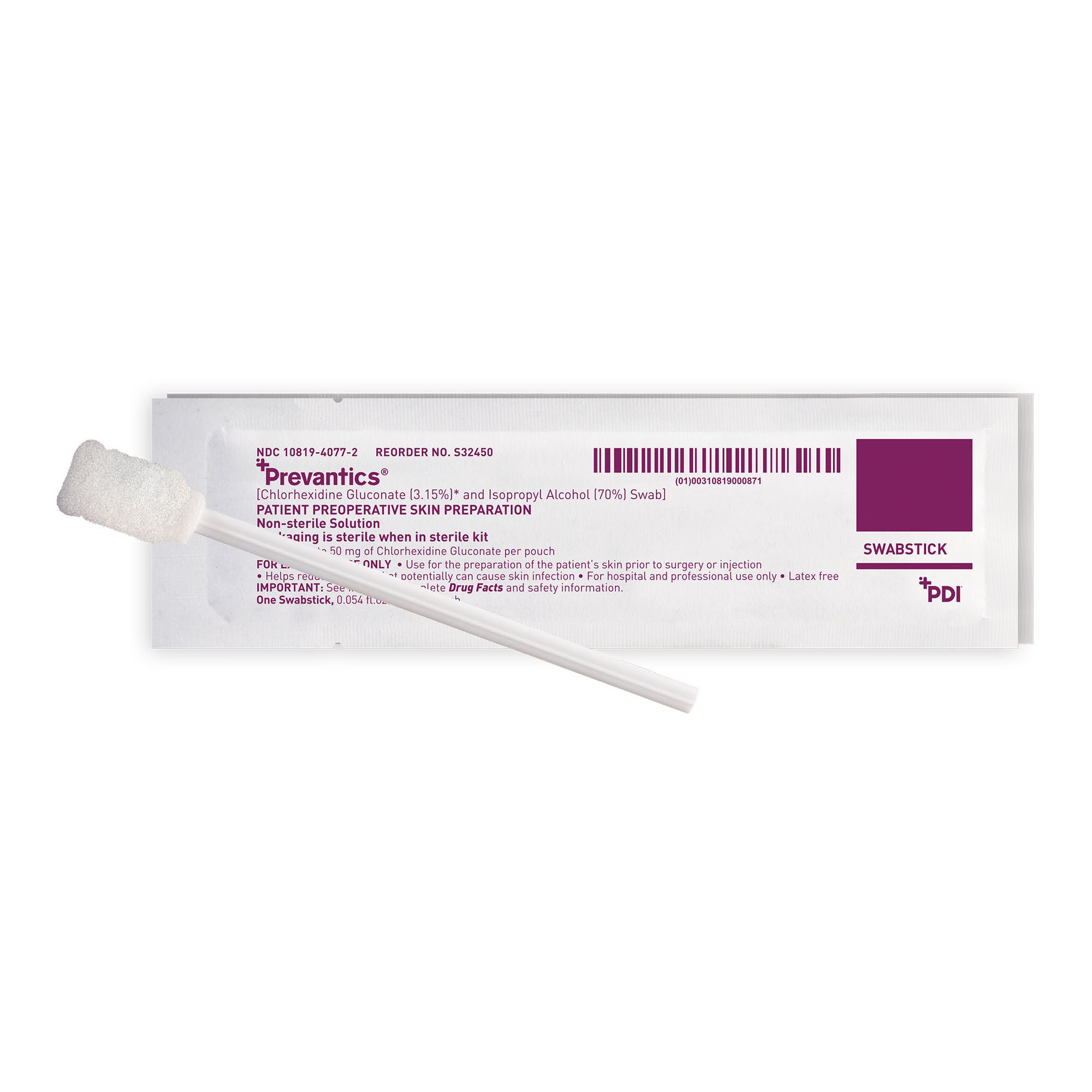 Professional Disposables - S32450 Prevantics® Swabsticks For Kits