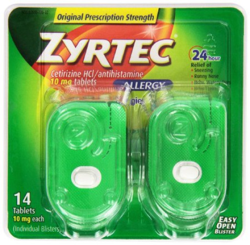 J & J Sales 50580072632 - Zyrtec® Cetirizine HCl Allergy Relief - 1/Bottle