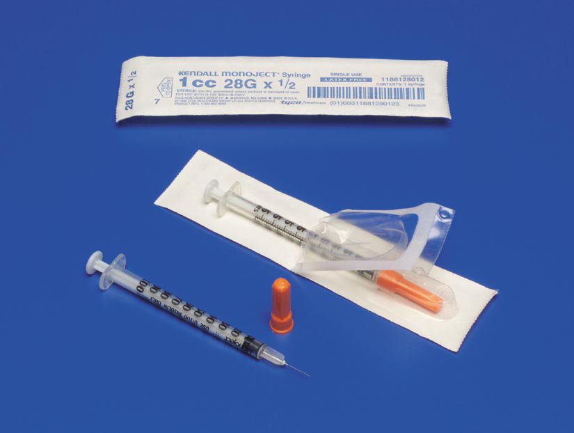 Cardinal - 8881601358 Monoject™ SoftPack Insulin Syringe with Needle