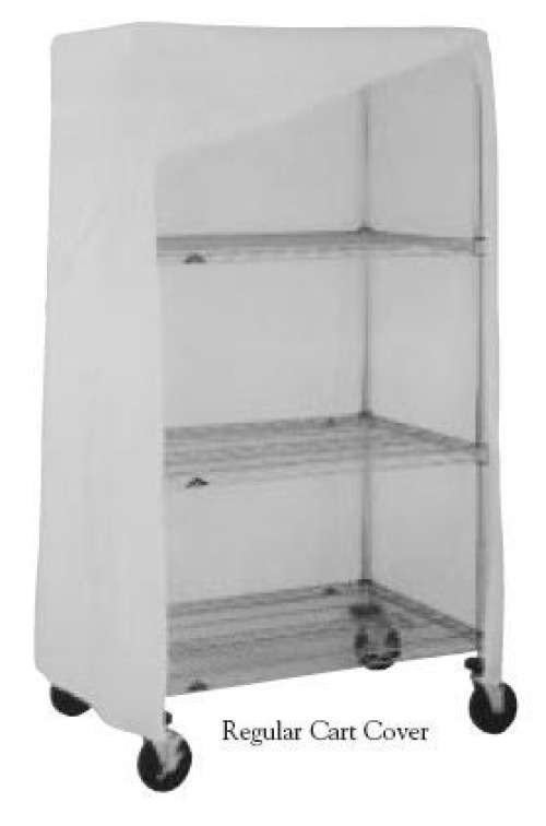 Intermetro Industries - 18X36X54VUCMB Cart Cover Metro® Mariner Blue Uncoated Nylon 36 X 18 X 54 Inch Hook and Loop Closure