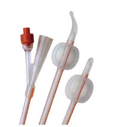 Coloplast - AA6314 Foley Catheter Folysil® 2-Way Coude Tip 5 - 15 cc Balloon 14 Fr. Silicone