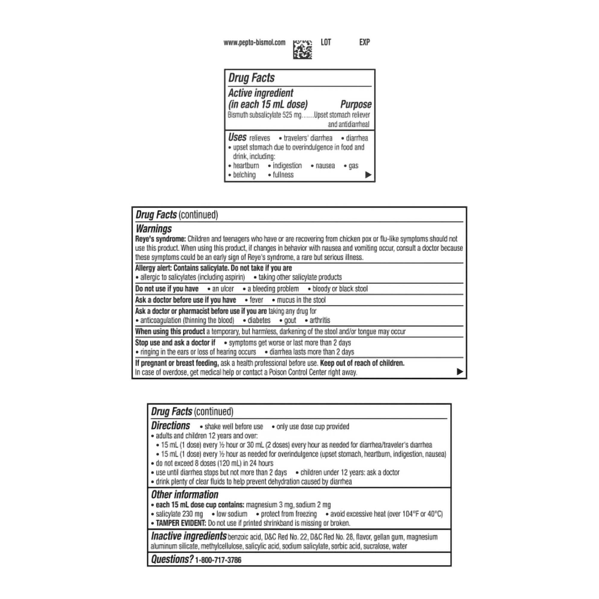 Procter & Gamble 37000001902 - Pepto Bismol® Ultra Bismuth Subsalicylate Anti-Diarrheal - 1/Each