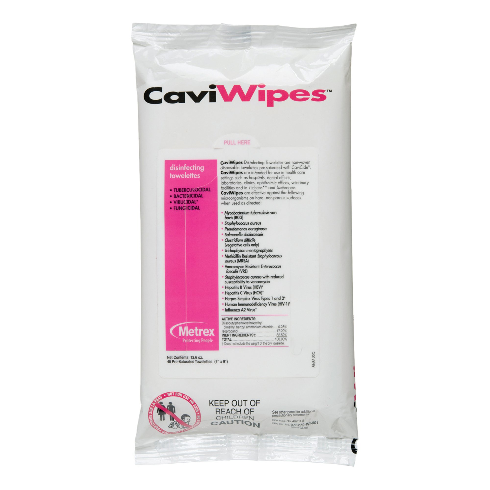 Metrex Research - 13-1224 Metrex CaviWipes Surface Disinfectant Alcohol-Based Wipes