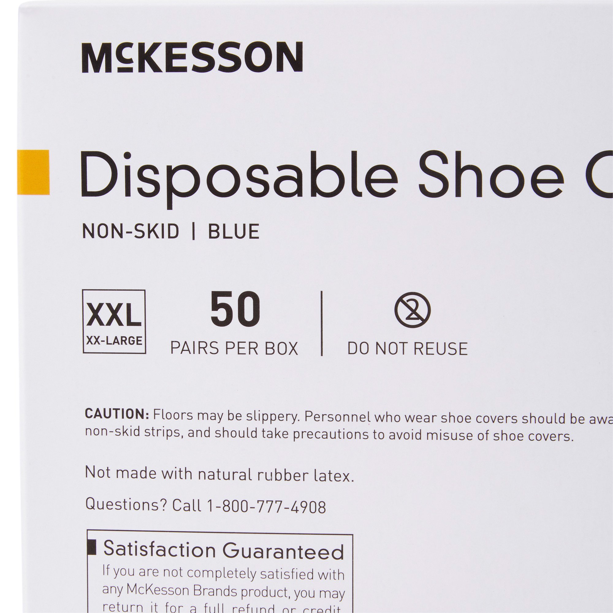 McKesson Brand 16-3558 - McKesson Shoe Covers, 2X-Large, Nonskid Sole, Blue - 1/Box, 2/Case