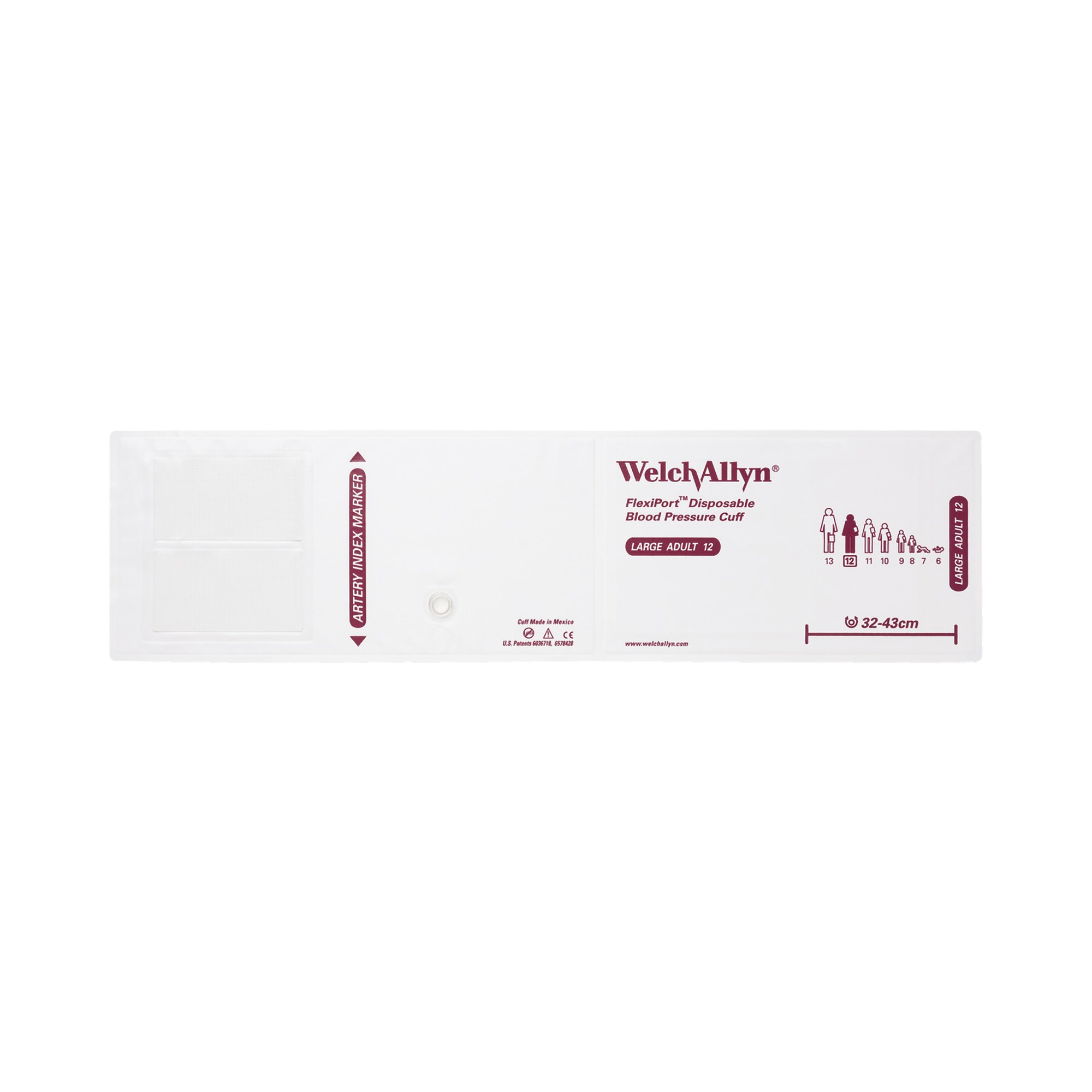 Welch Allyn SOFT-12 - FlexiPort® Cuff, No Tube - 1/Each, 20/Case