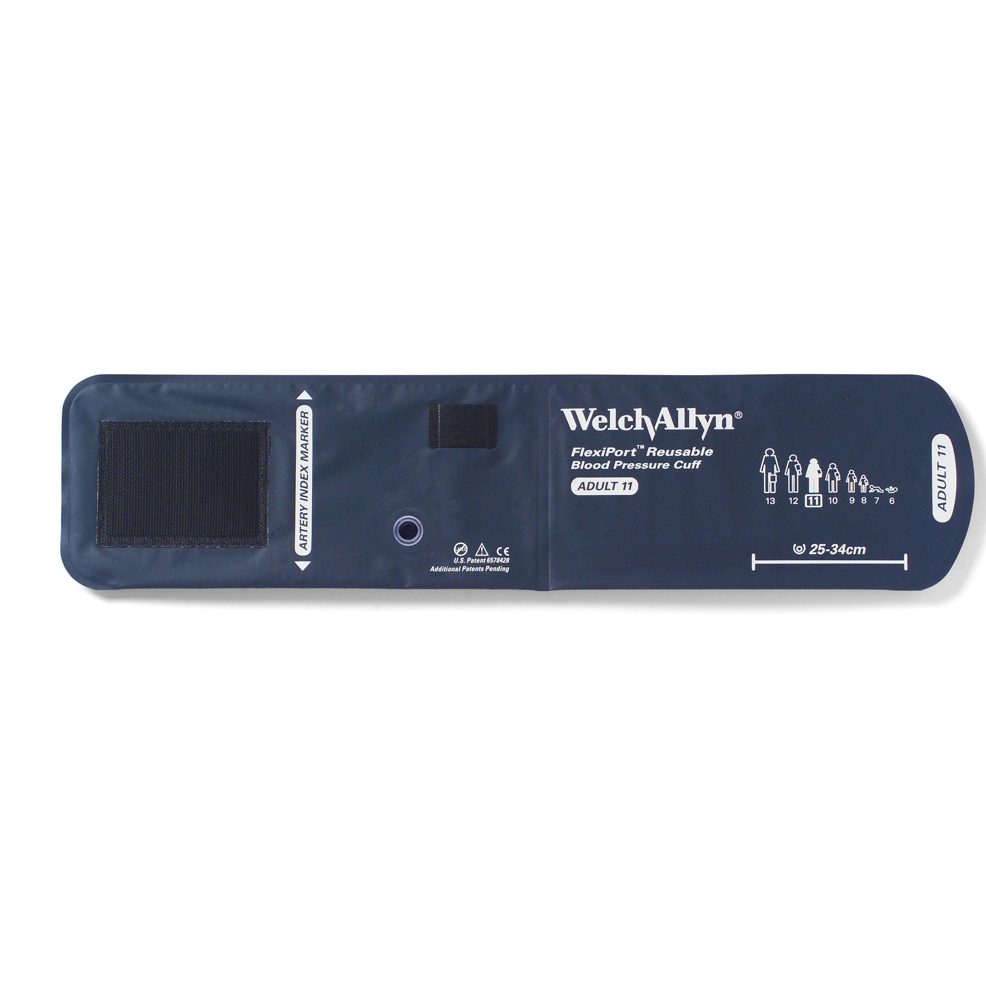 Welch Allyn - REUSE-09-1HP Reusable Blood Pressure Cuff FlexiPort® 15 to 21 cm Arm Nylon Cuff Child Cuff